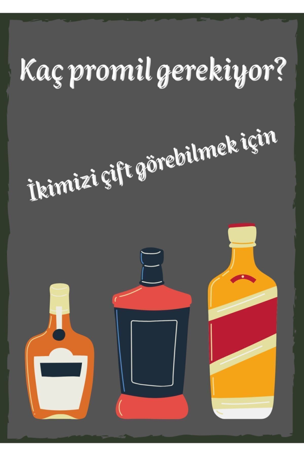 Kaç Promil Gerekiyor Ikizimi Çift Görebilmek Için Retro Ahşap Poster