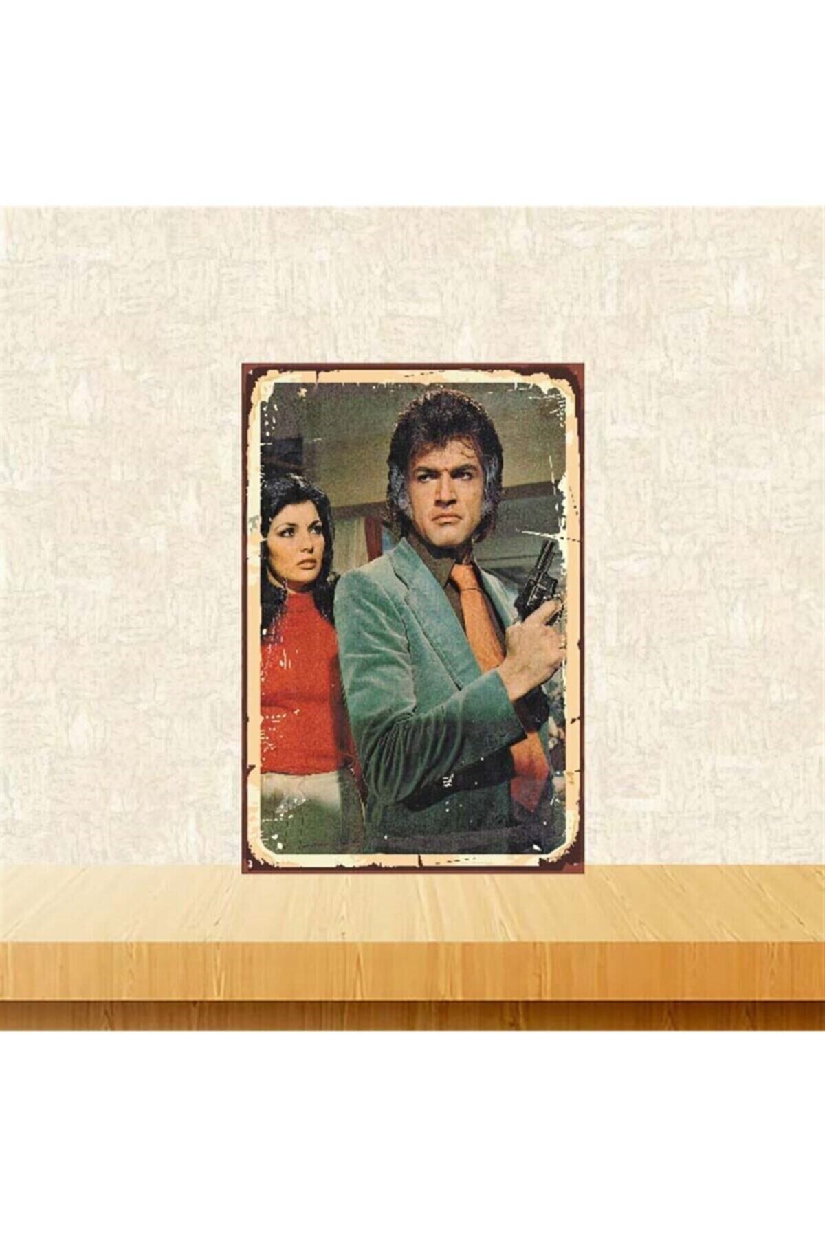 Serdar Gökhan Retro Ahşap Poster Tkfx3861