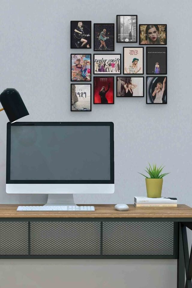 Taylor Swift 12 Parça Mdf (ahşap) Tablo Ofis Boyu