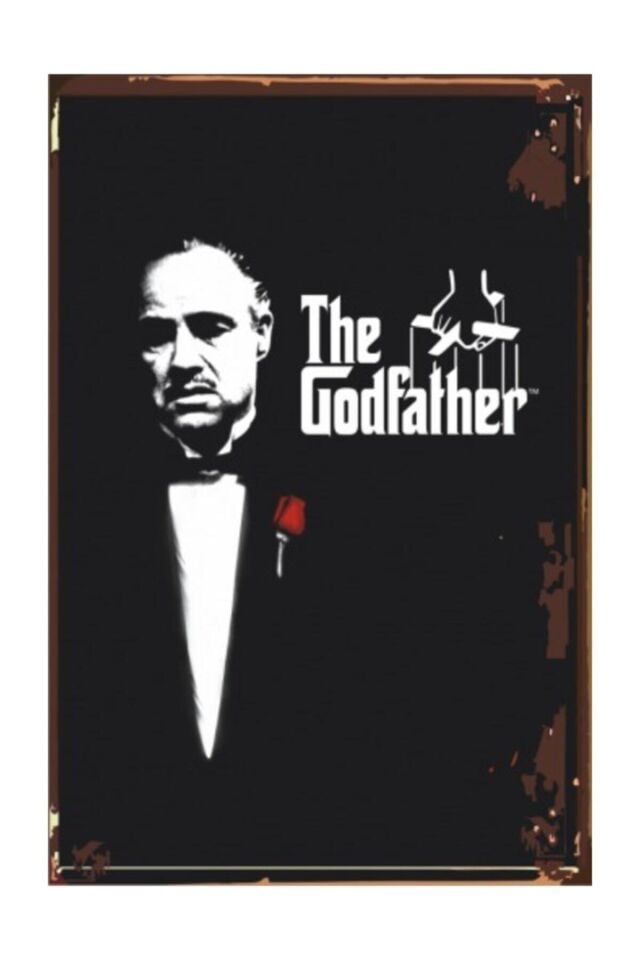 The Godfather Baba Sinema Retro Vintage Ahşap Poster