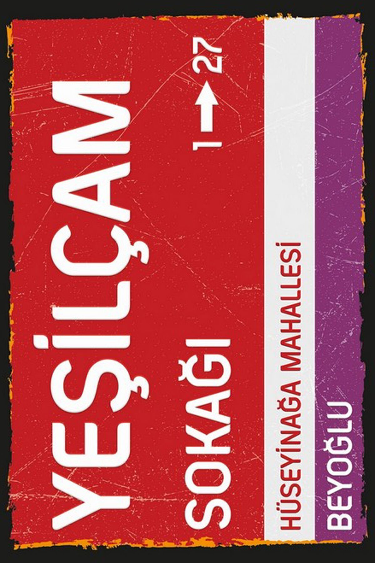 Yazılı Retro Ahşap Poster