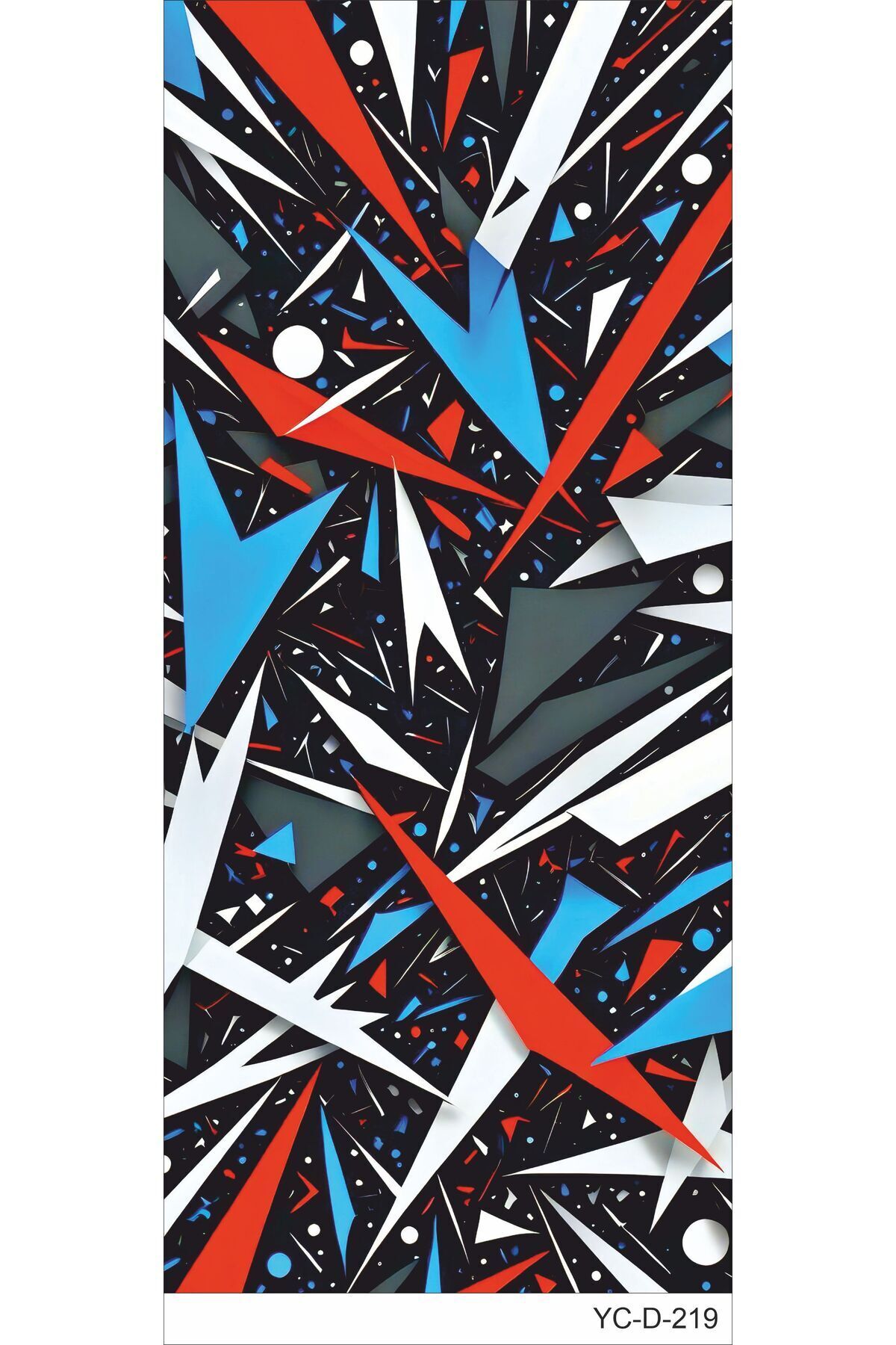 Araç Kapı Direk Kaplama Folyosu Desenli (Sağ Sol Takım) (2 Adet) - 22x50 Cm