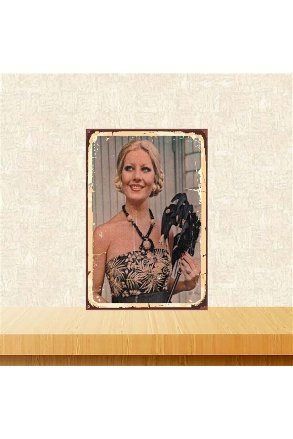 Emel Sayın 20-30 Cm Retro Ahşap Poster Tkfx3875