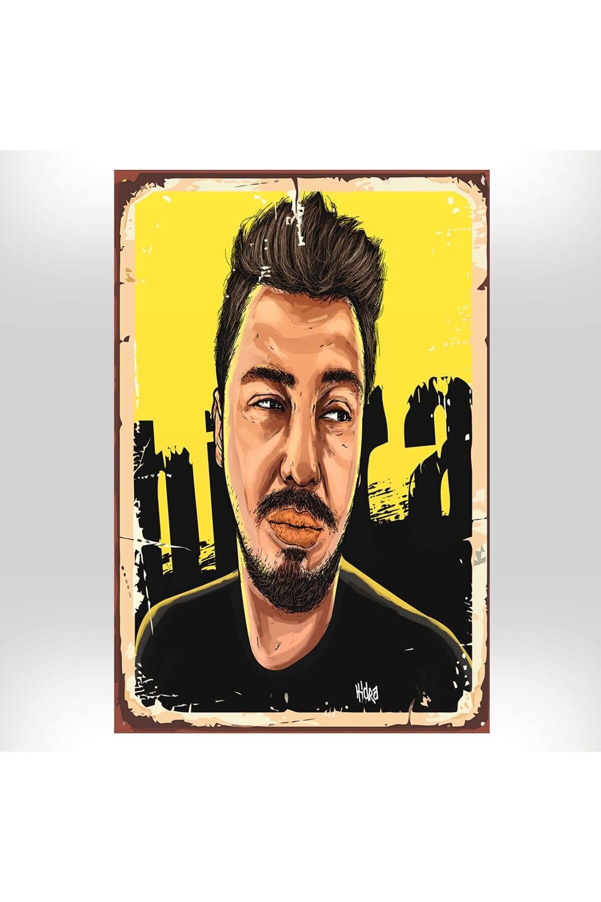 Hidra Tasarımlı 20x30 Cm Retro Ahşap Tablo