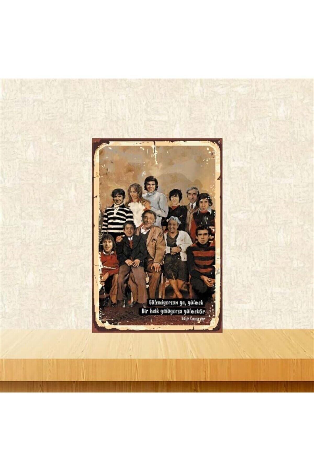 Neşeli Günler Retro Ahşap Poster Tkfx3973