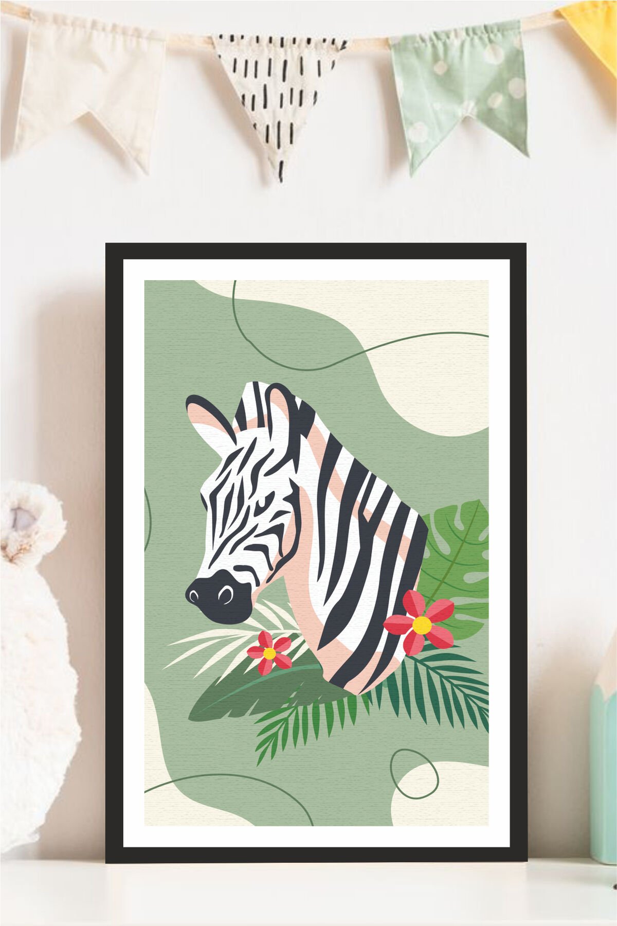 Çocuk Odası Tasarımlı Çerçeve Görünümlü Mdf Tablo