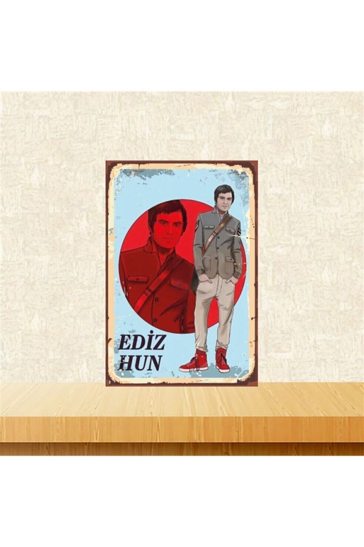 Ediz Hun 20-30 Cm Retro Ahşap Tablo Tkfx4898