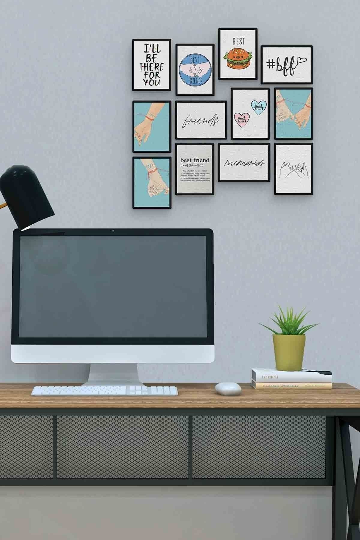 Best Friend 12 Parça Mdf (ahşap) Tablo Ofis Boyu