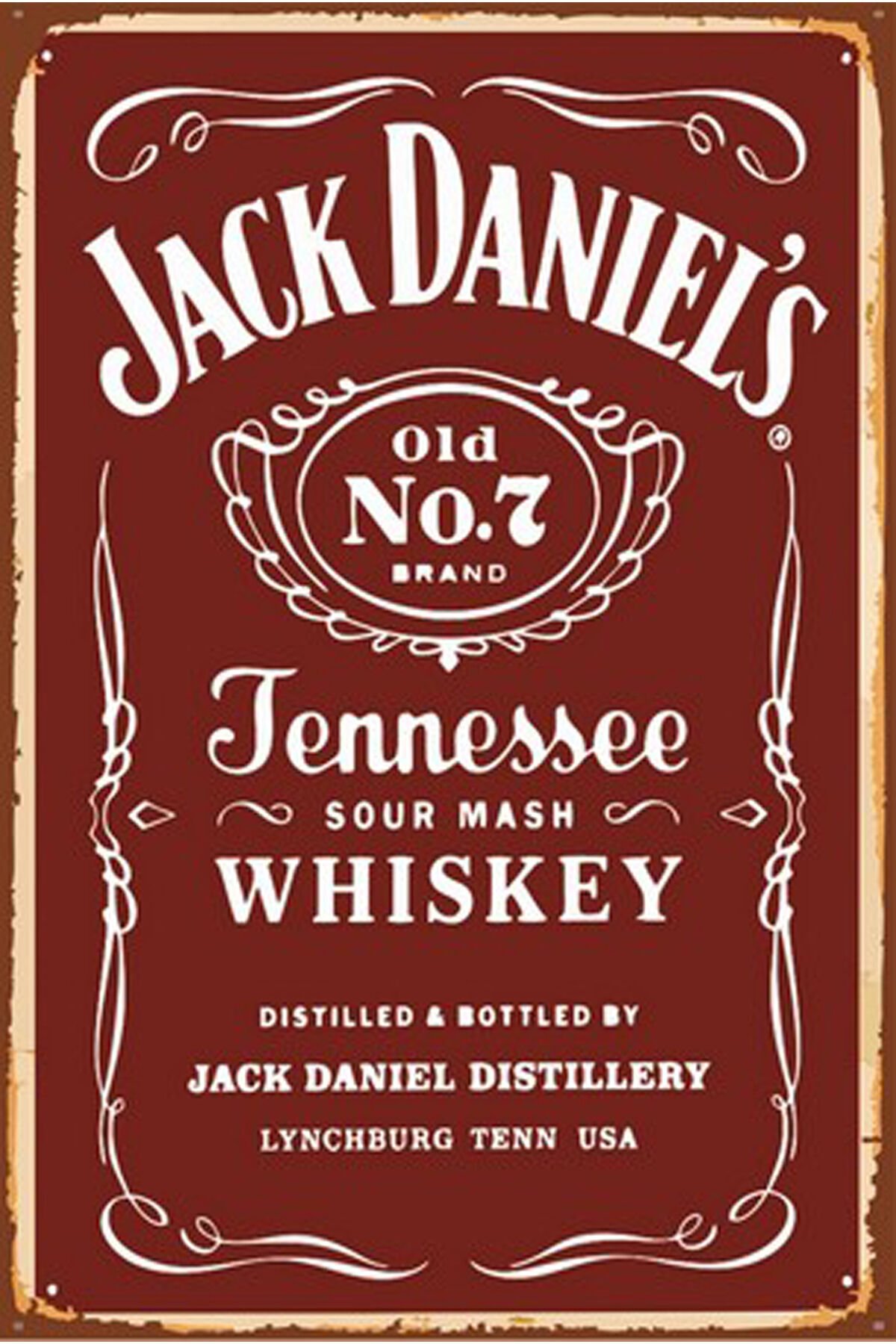 Yazılı Retro Ahşap Poster