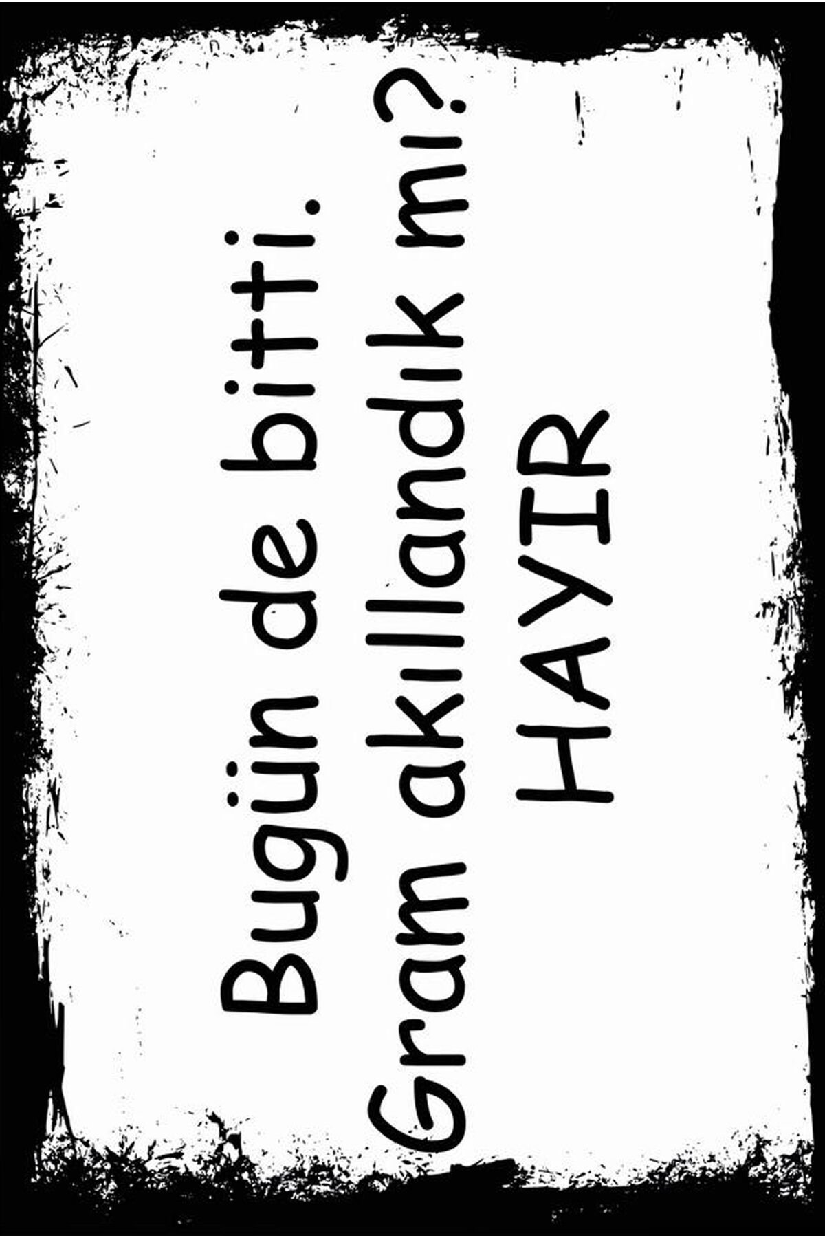 Yazılı Retro Ahşap Poster