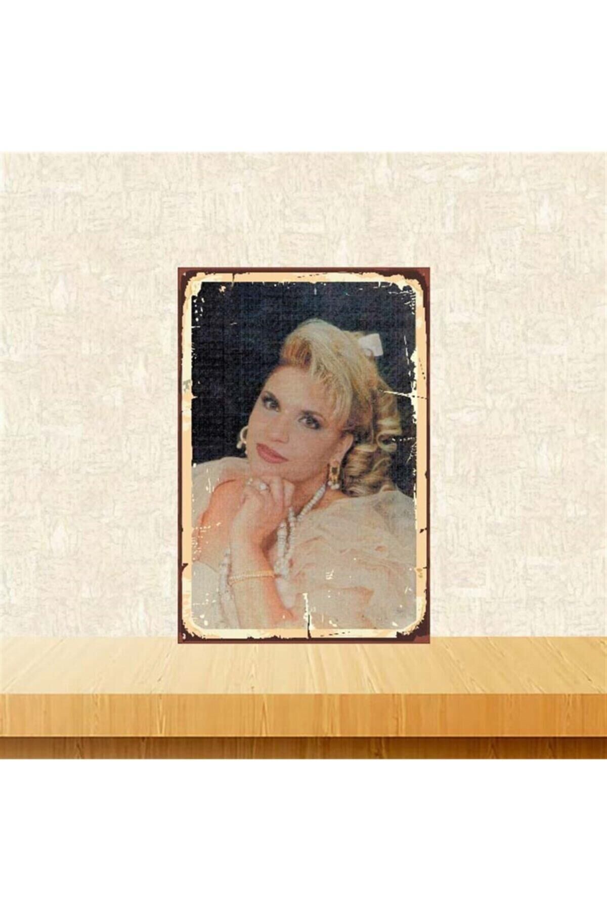 Kibariye Retro Ahşap Poster Tkfx3853