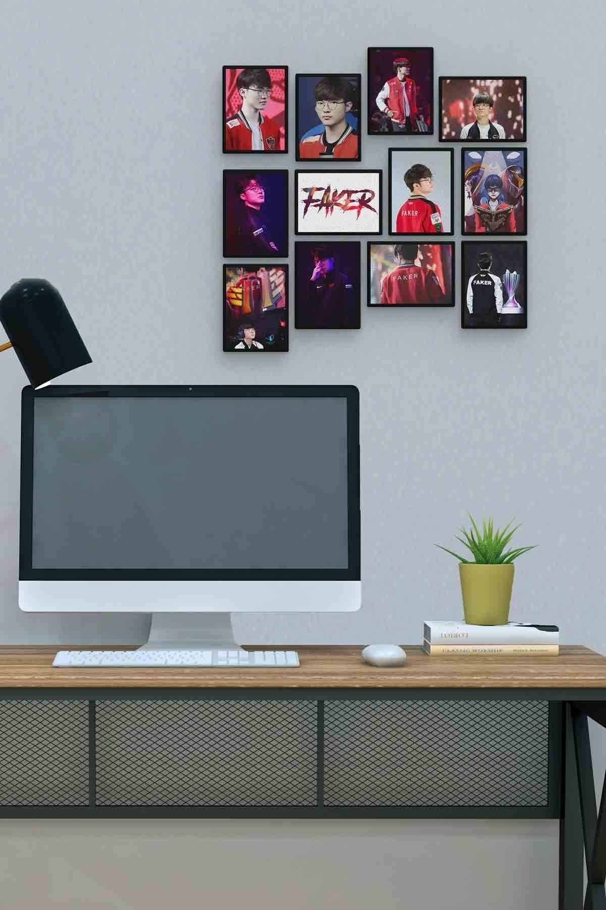 Faker 12 Parça Mdf (ahşap) Tablo Ofis Boyu