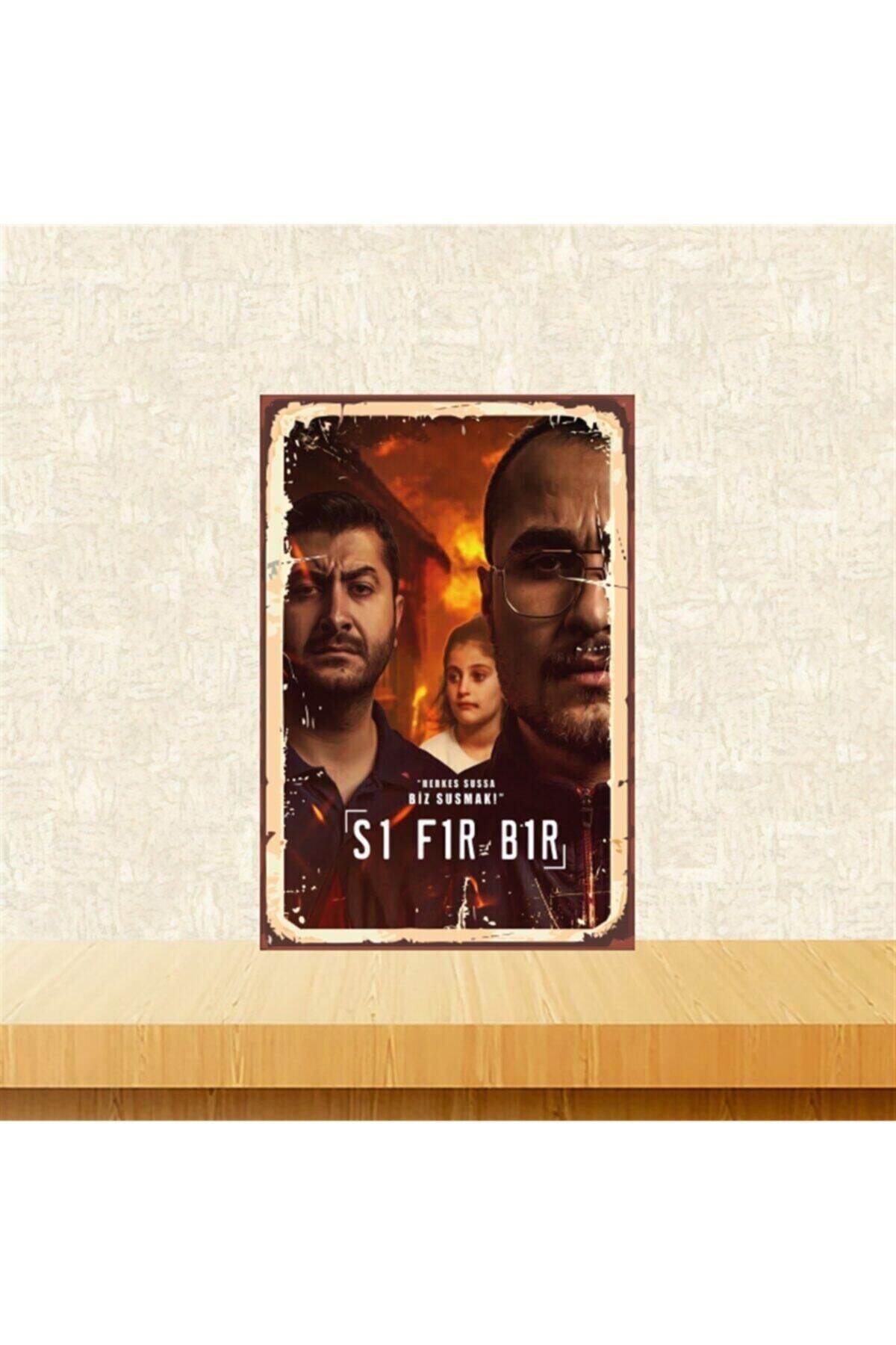 Herkes Sussa Sıfır Bir 20-30 Cm Retro Ahşap Tablo Tkfx5121