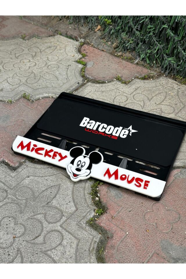 Mickey Mause Motorsiklet Plakalık