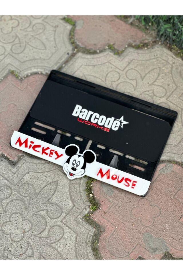 Mickey Mause Motorsiklet Plakalık