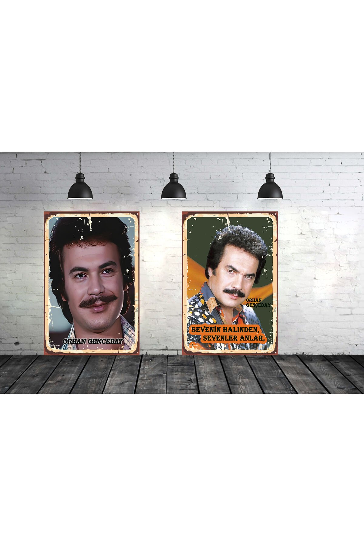 Orhan Gencebay Temalı 2 Adet 20 x 30 CM Tablo Set