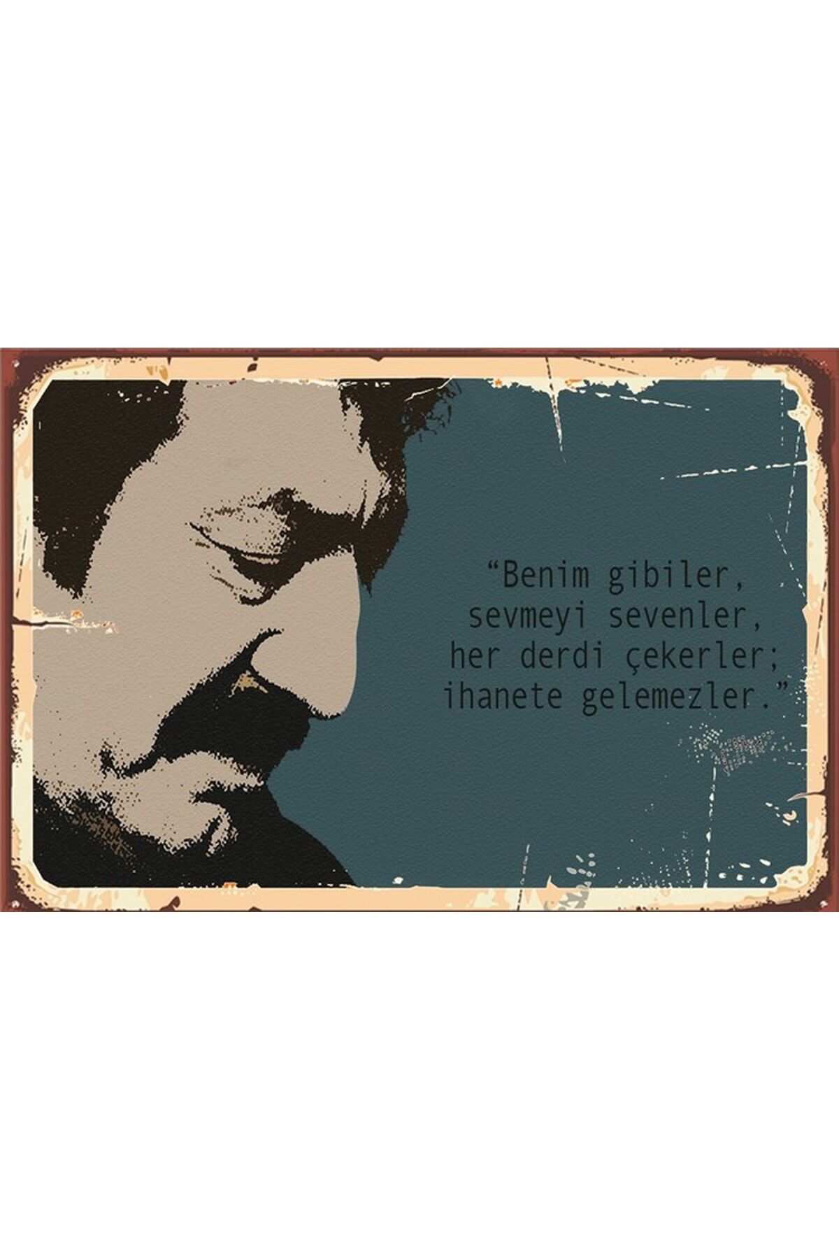 Müslüm Gürses Benim Gibiler Retro Ahşap Poster