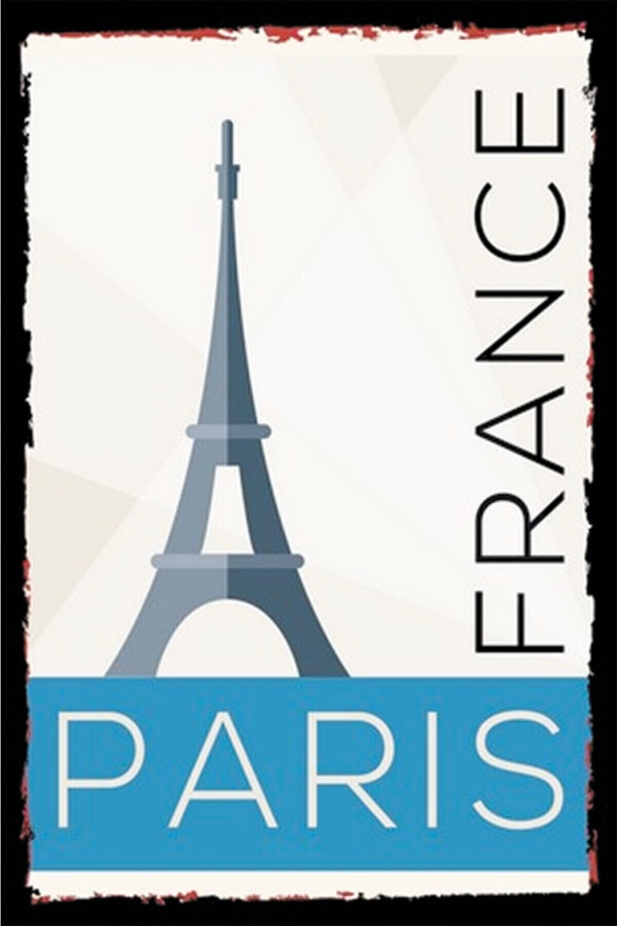 Parıs Retro Ahşap Poster