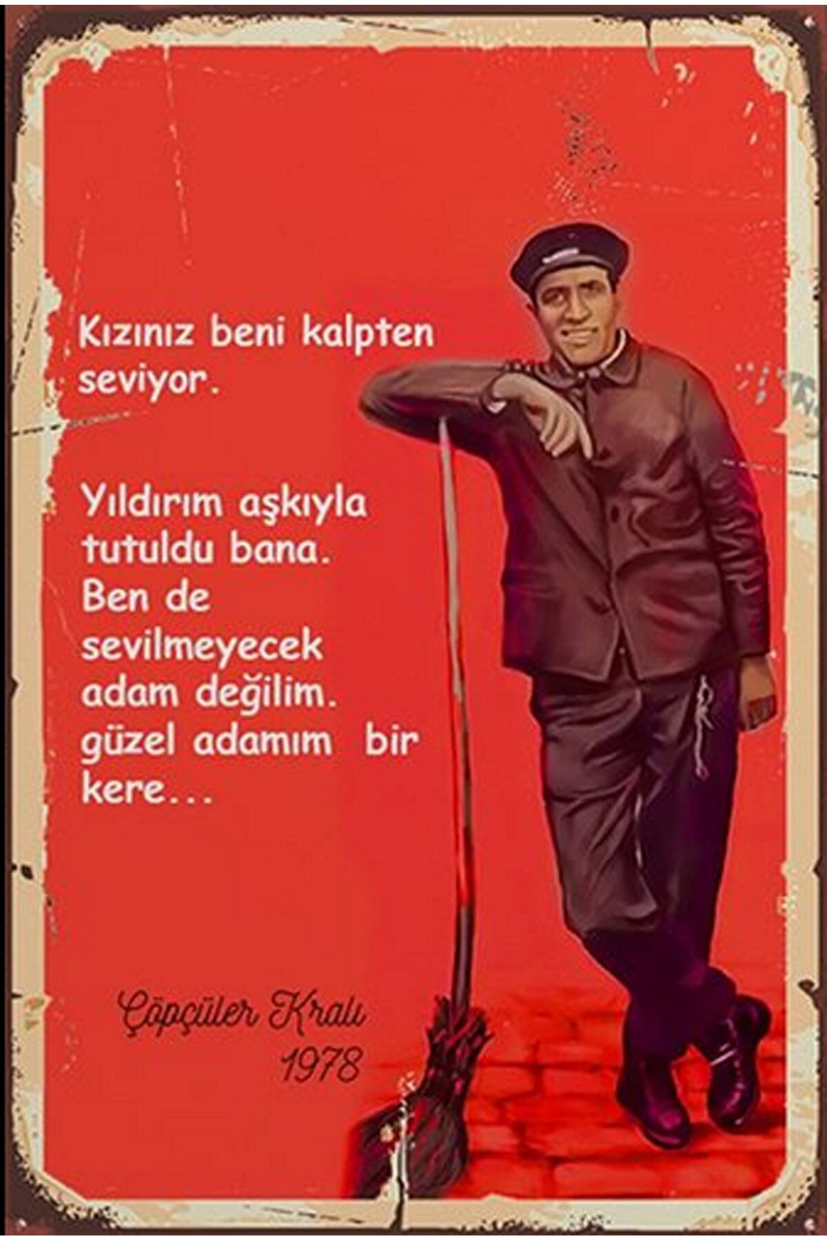 Retro Ahşap Poster