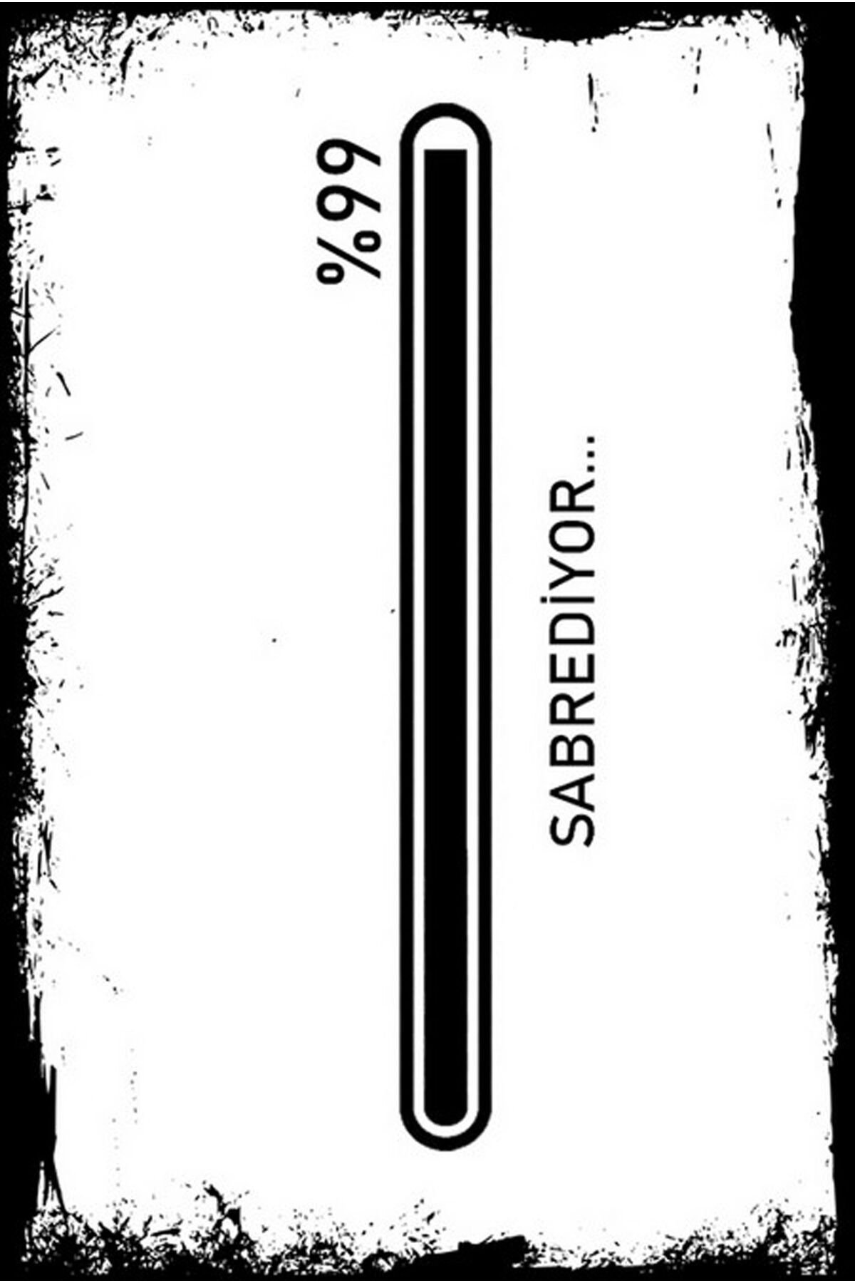 Yazılı Retro Ahşap Poster