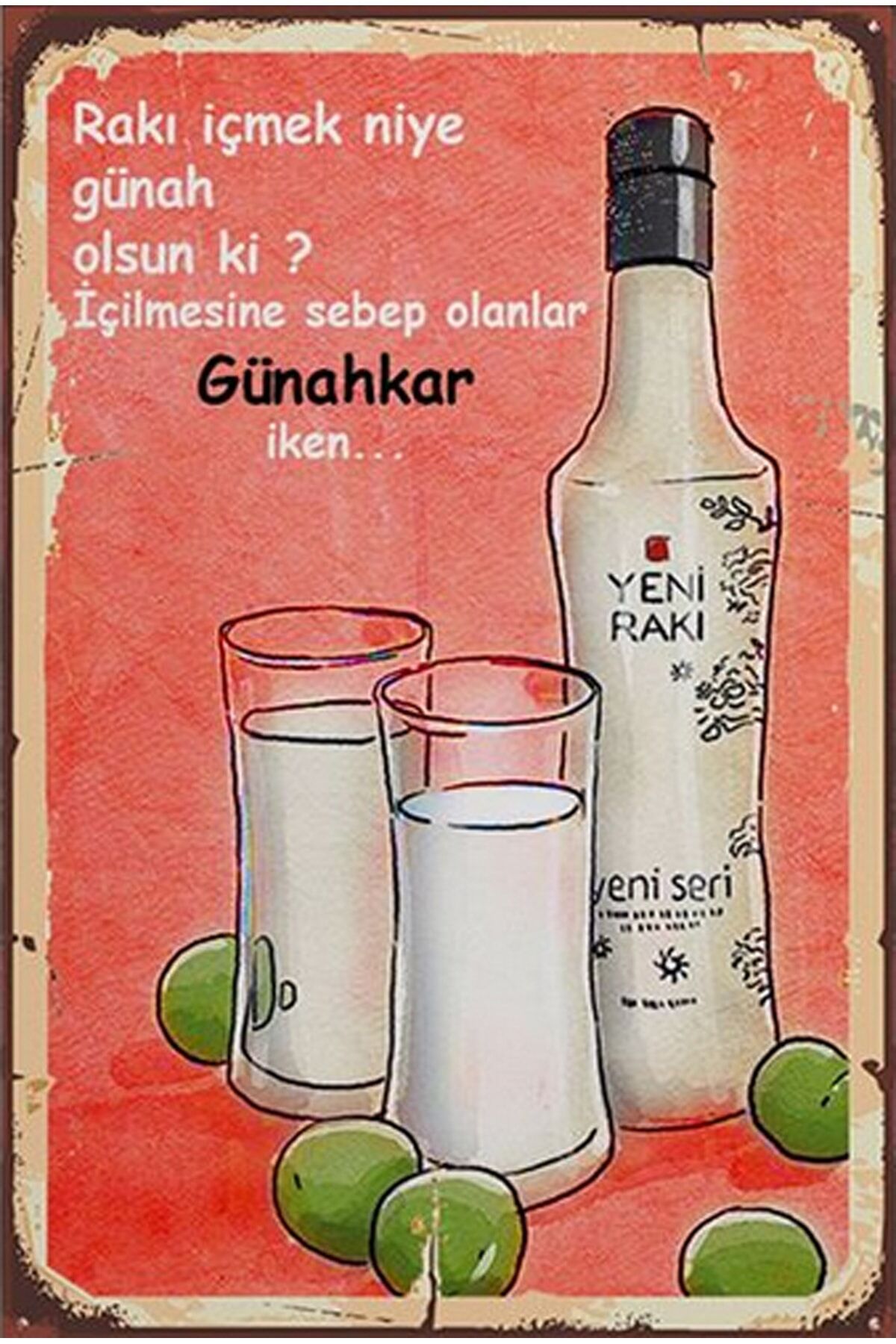 Retro Ahşap Poster