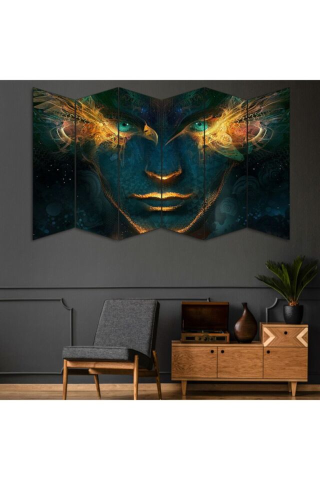 Sanatsal 6 Parçalı Tablo