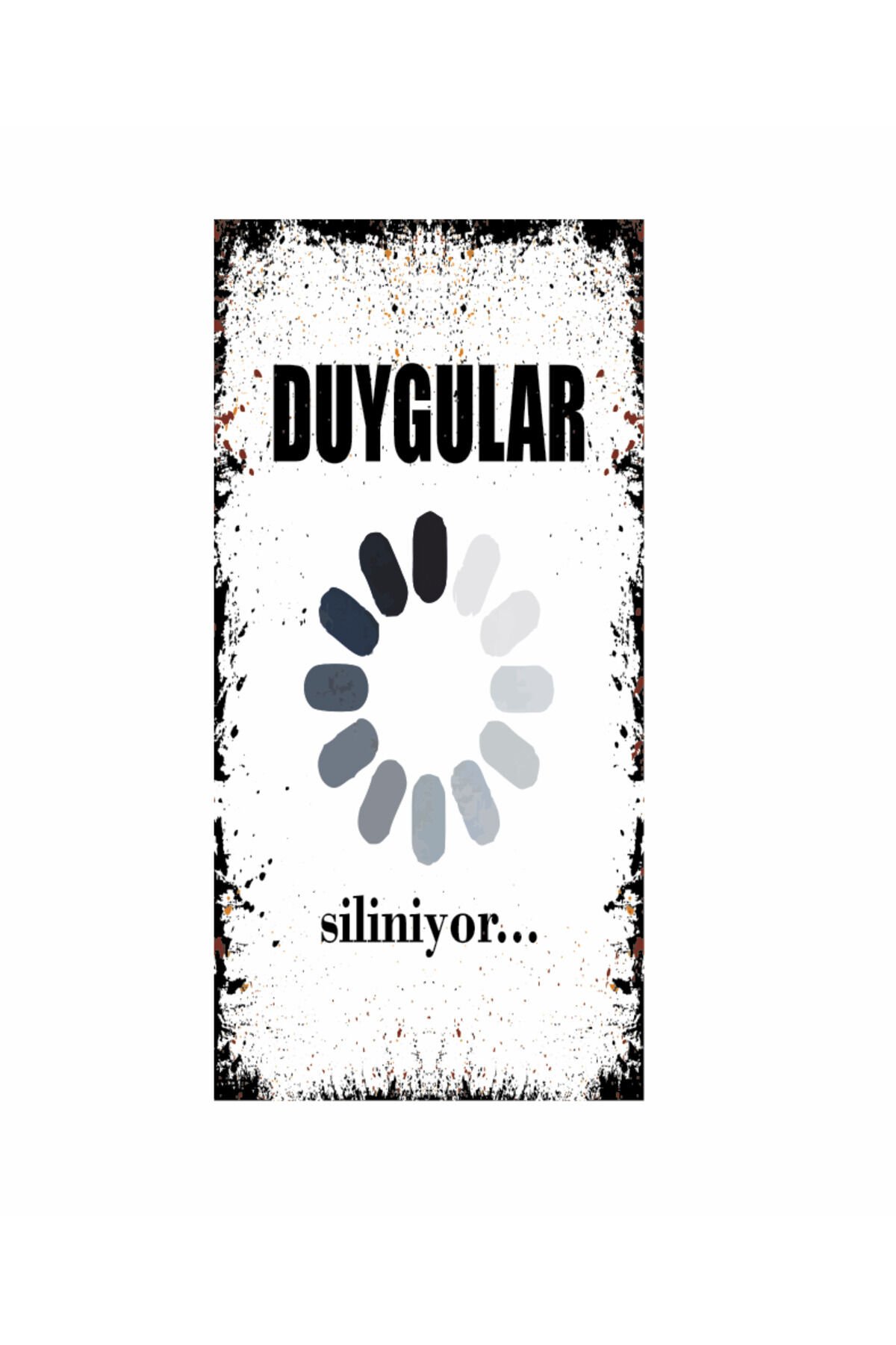 duygular siliniyor komik sözler duvar yazılar ev dekorasyon mini retro ahşap poster