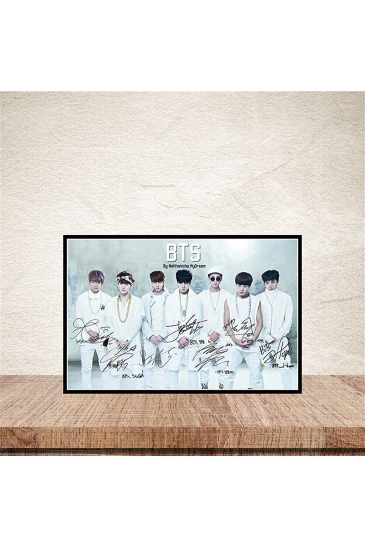 Bts 20-30 Cm Retro Ahşap Poster
