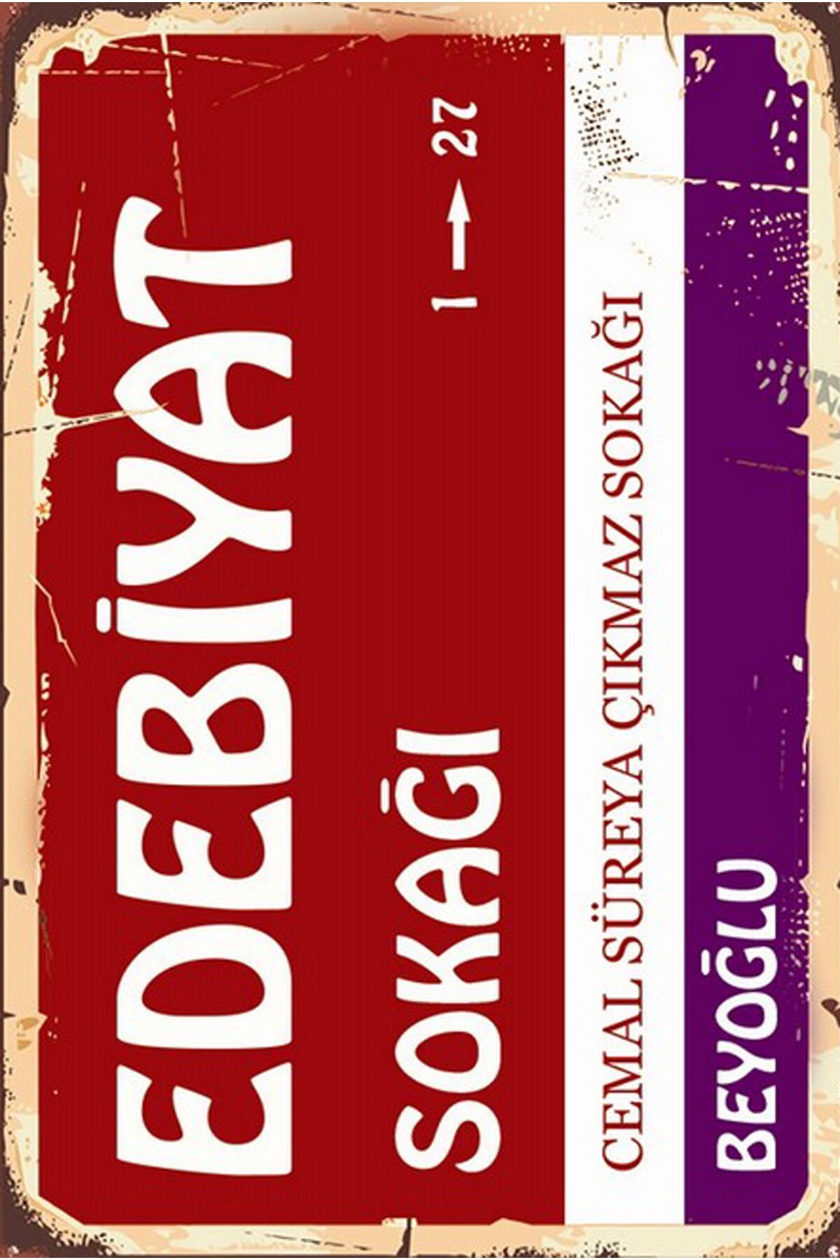 Yazılı Retro Ahşap Poster