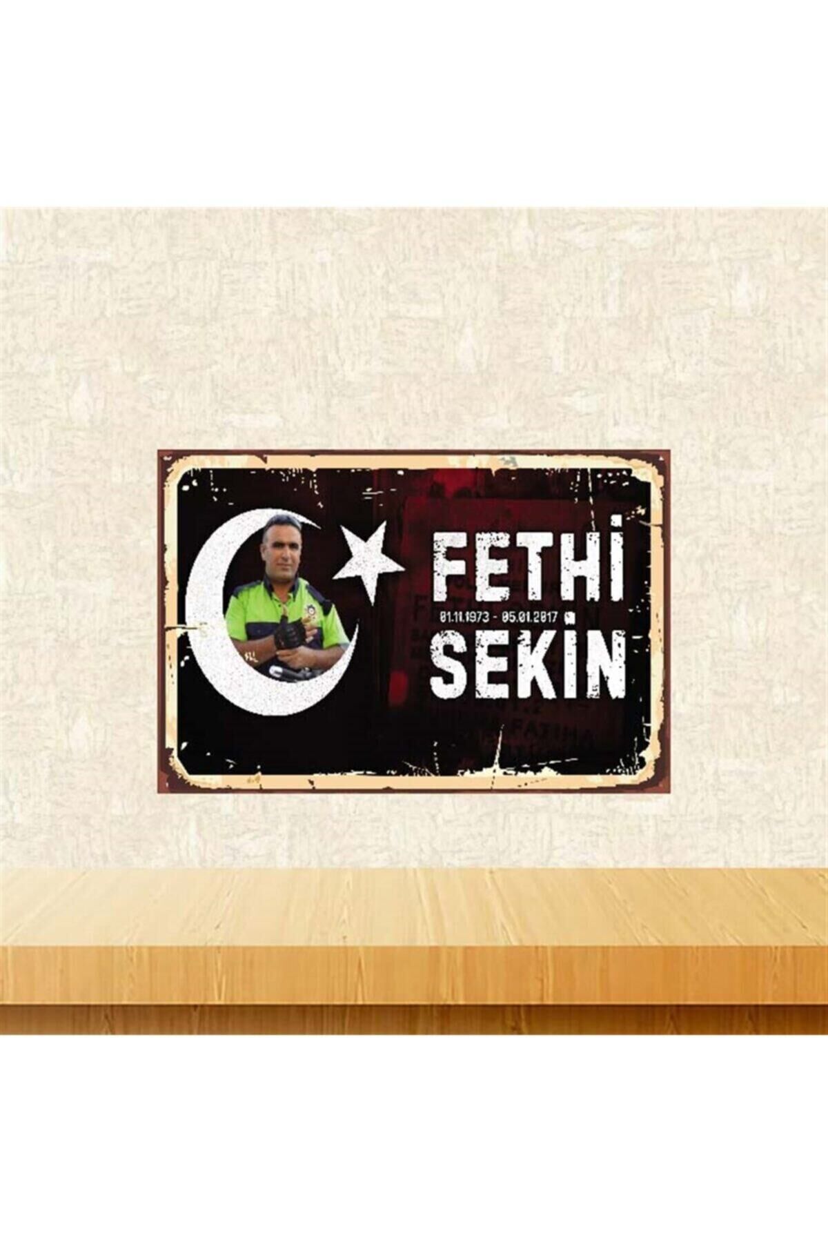 Fethi Sekin 20-30 Cm Retro Ahşap Poster