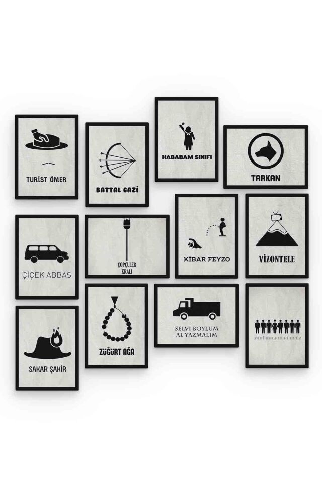 Yeşilçam 12 Parça Mdf (ahşap) Tablo Ofis Boyu