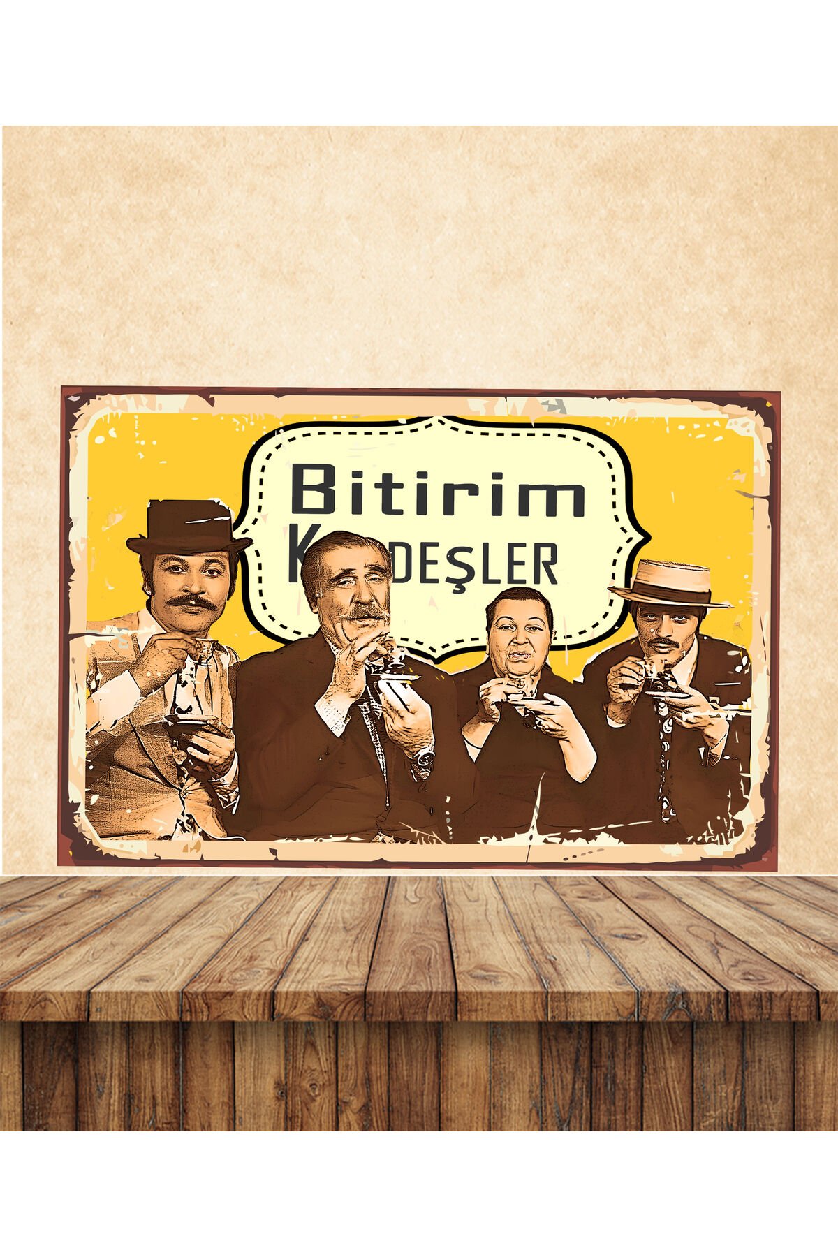 Kartal Tibet Kadir İnanır Hulusi Kentmen Temalı 20 x 30 CM MDF Tablo