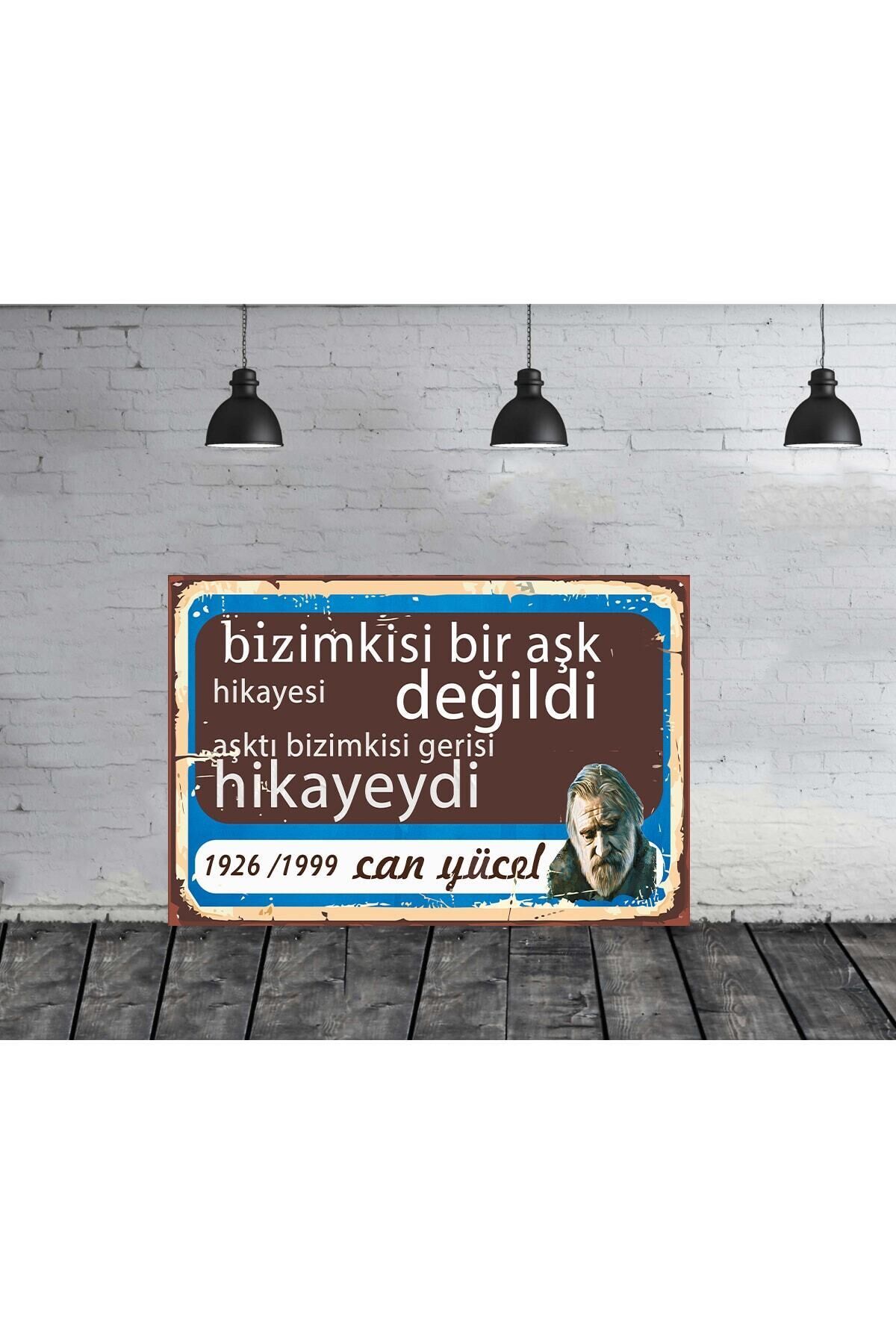Can Yücel Bir Aşk Hikayesi 1 Adet 20x30 Cm Boyutunda Mdf Tablo