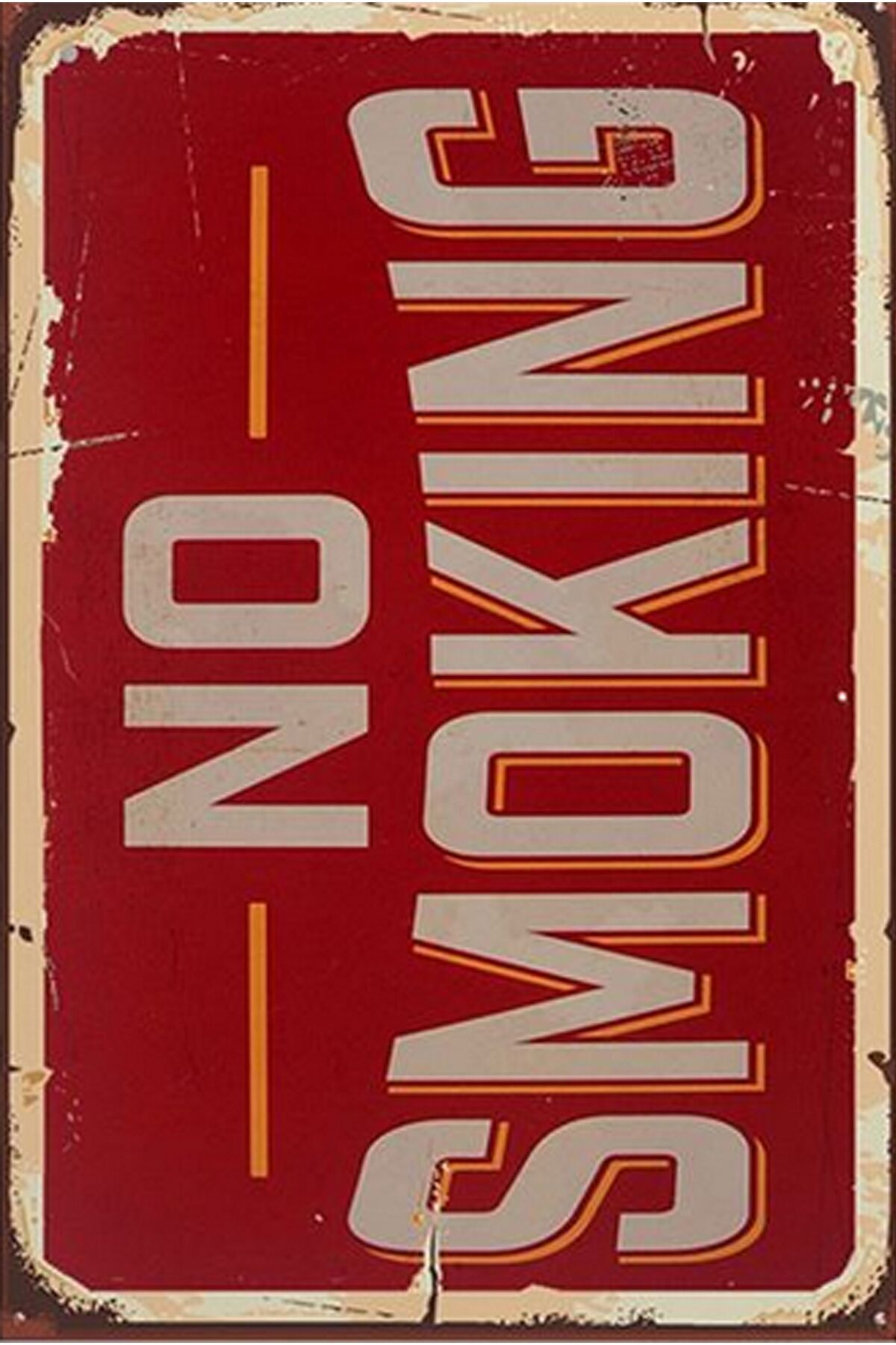 Yazılı Retro Ahşap Poster