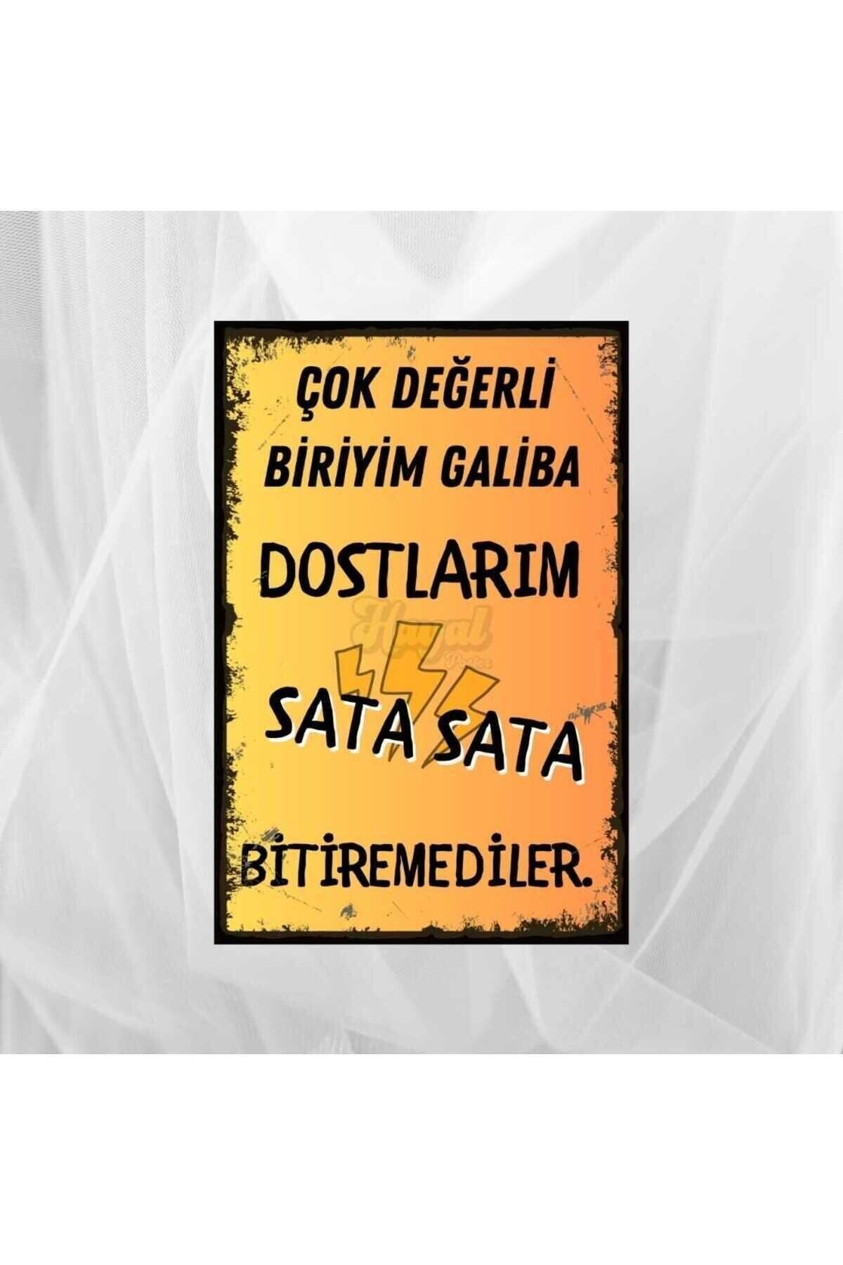 Çok Değerli Biriyim Ahşap Poster