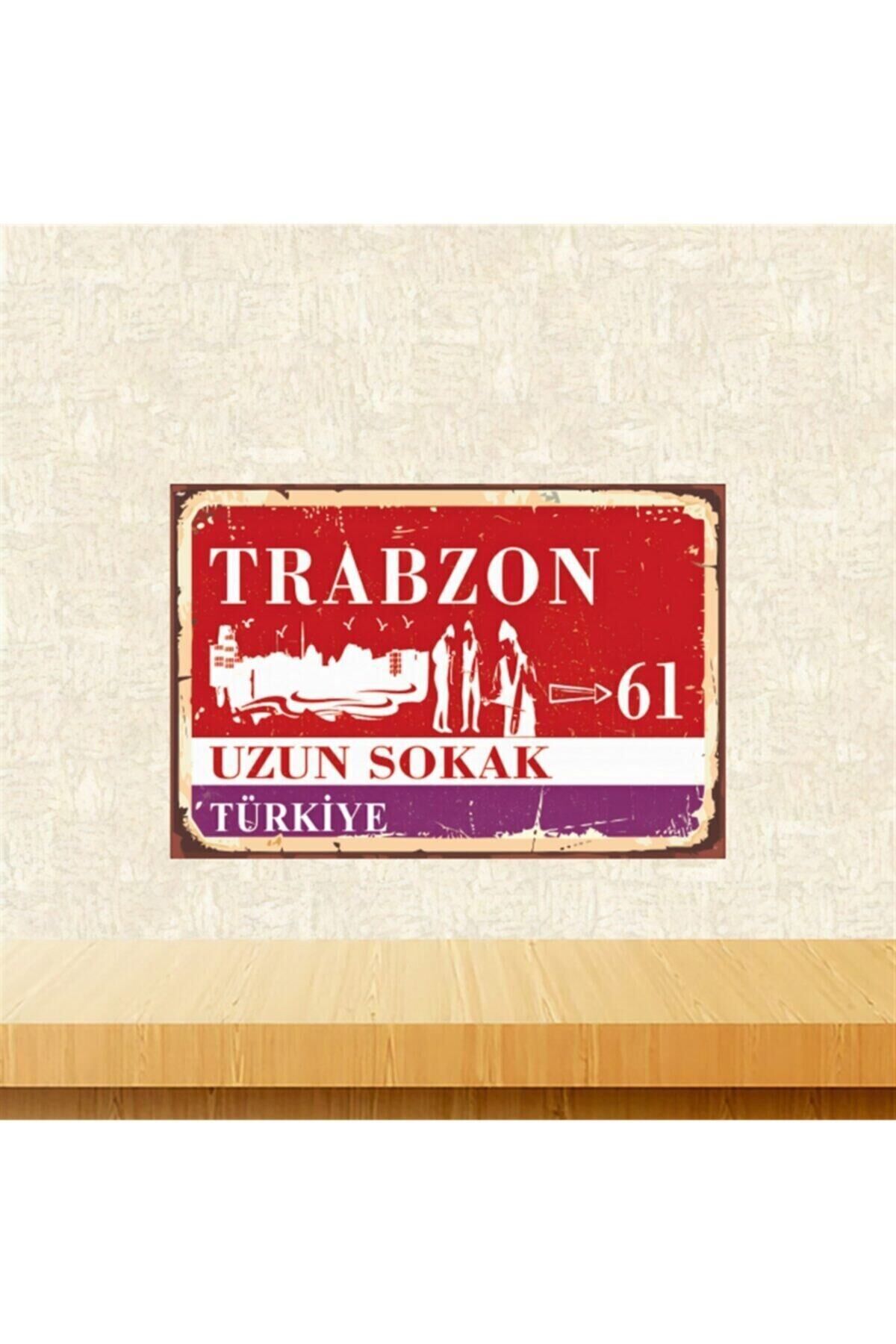 Trabzon 20-30 Cm Retro Ahşap Tablo Tkfx5825