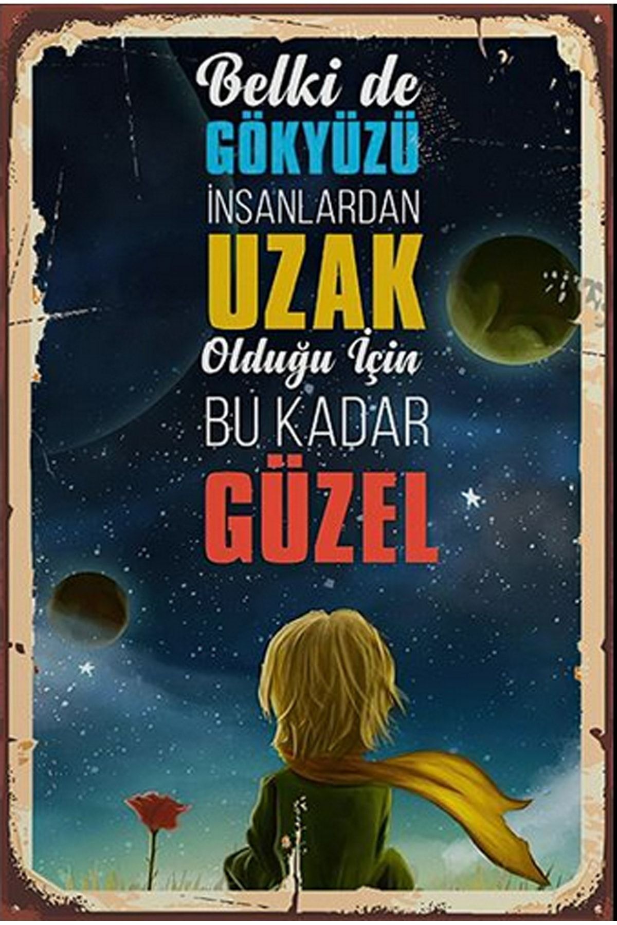 Retro Ahşap Poster