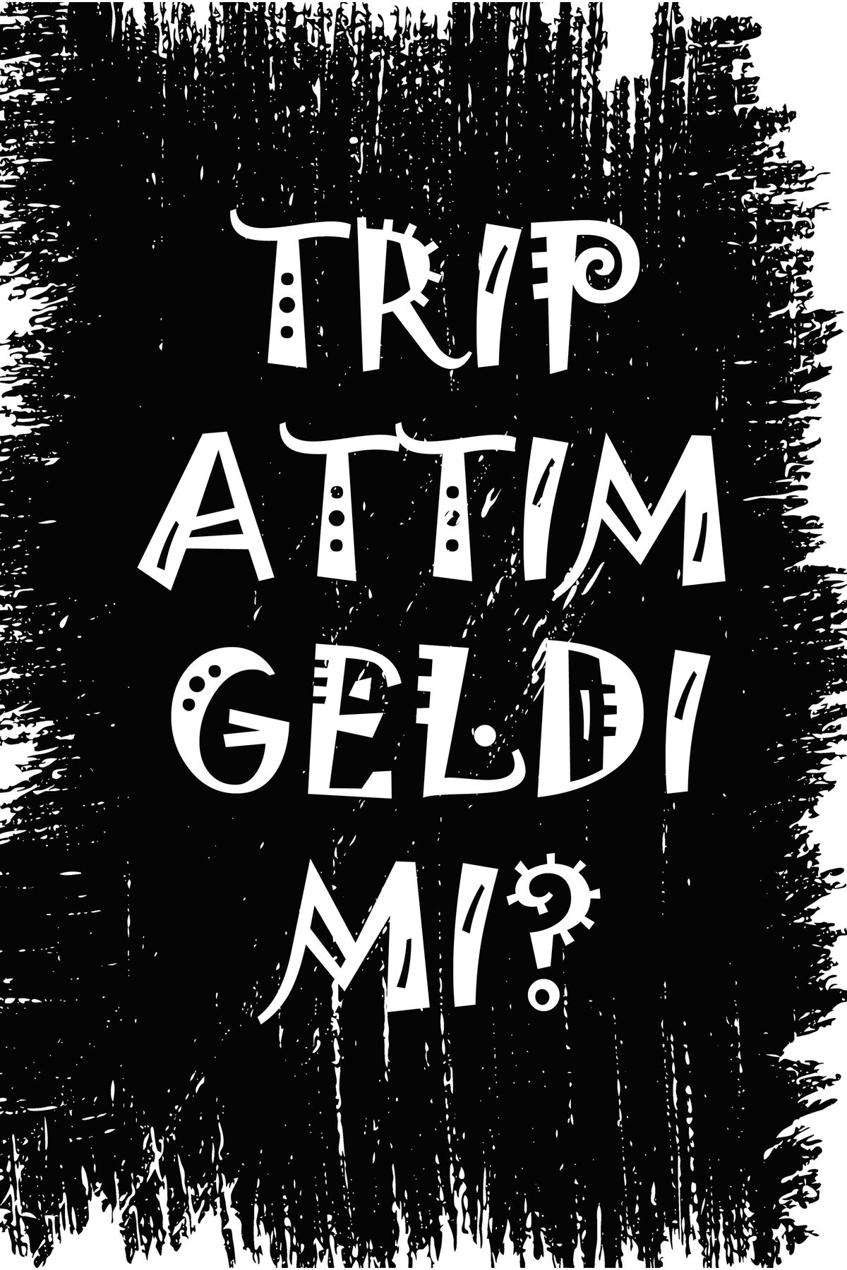 Yazılı Retro Ahşap Poster