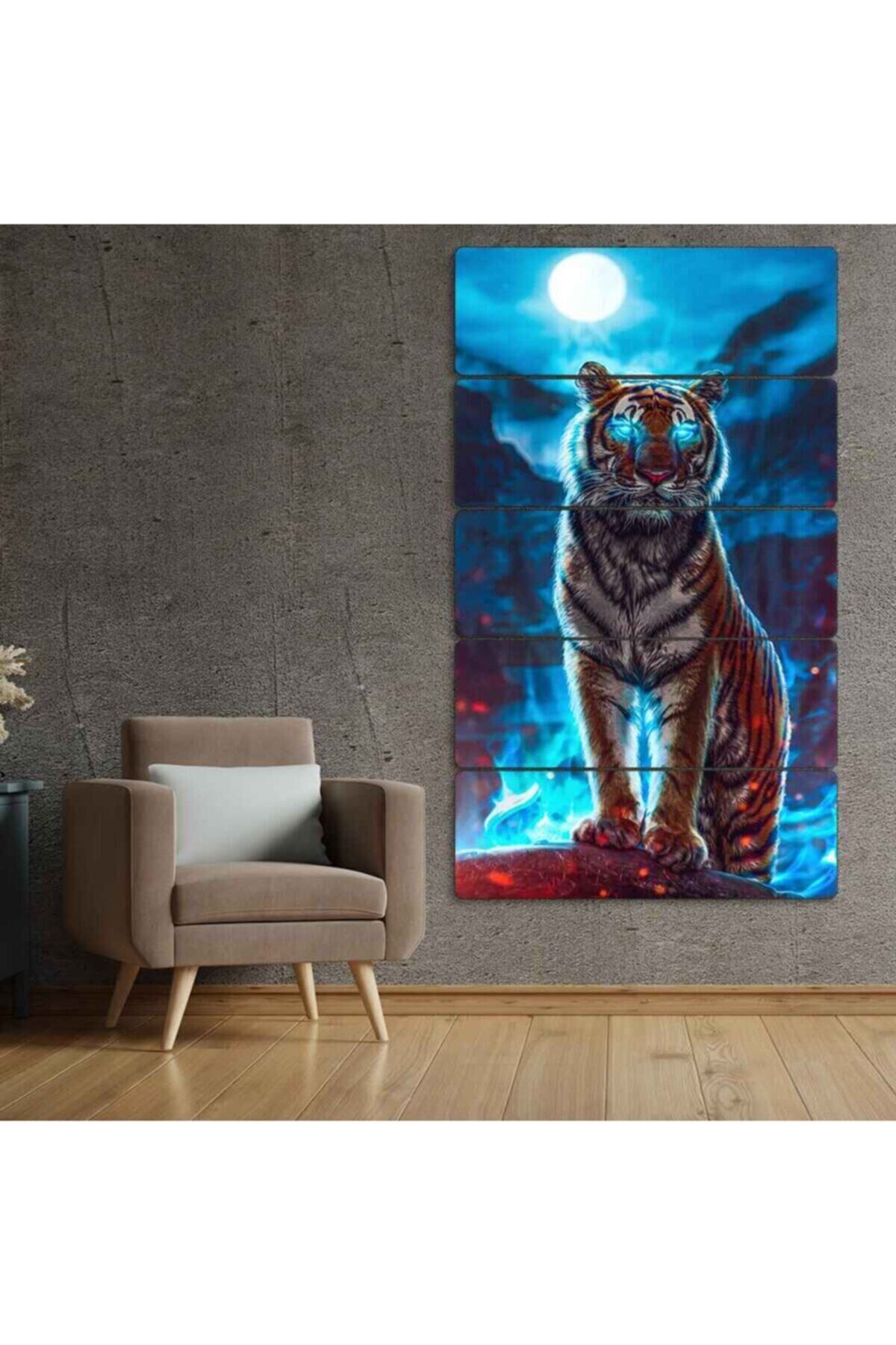 Kaplan - 5 Parçalı Tablo