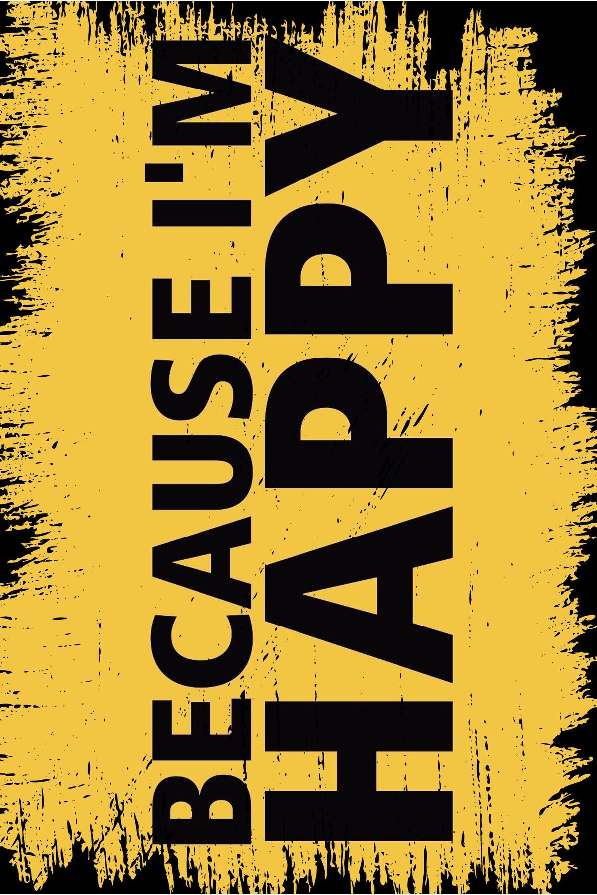 Yazılı Retro Ahşap Poster