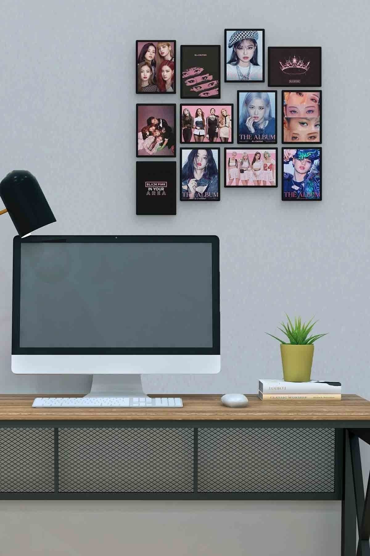 Blackpink 12 Parça Mdf (ahşap) Tablo Ofis Boyu