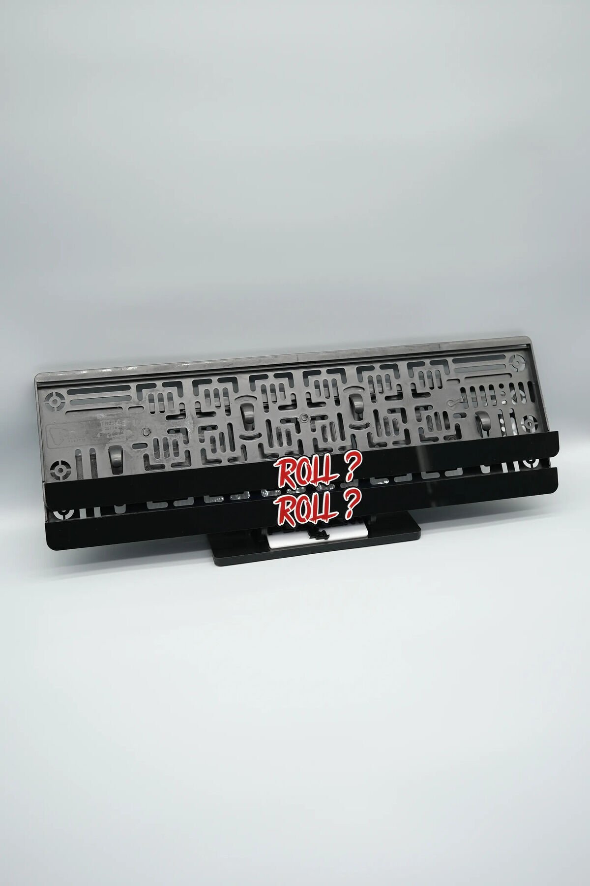 ROLL? YAZILI 3D KABARTMALI PLEKSİ ARABA PLAKALIĞI