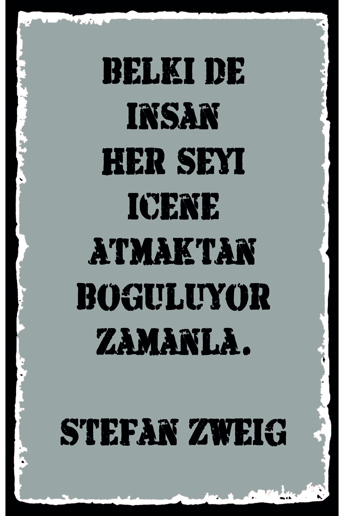 Yazılı Retro Ahşap Poster