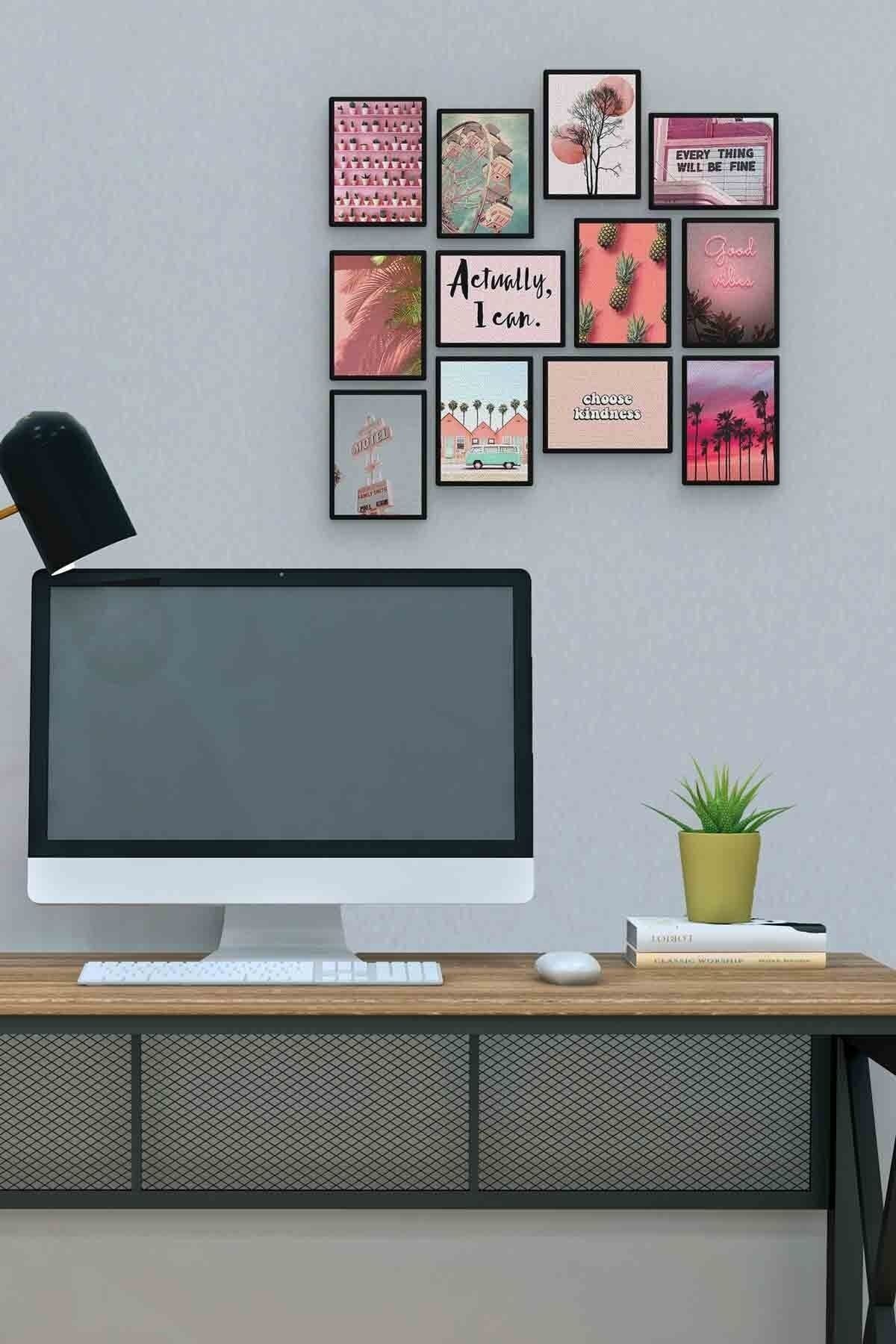 Summer 12 Parça Mdf (ahşap) Tablo Ofis Boyu