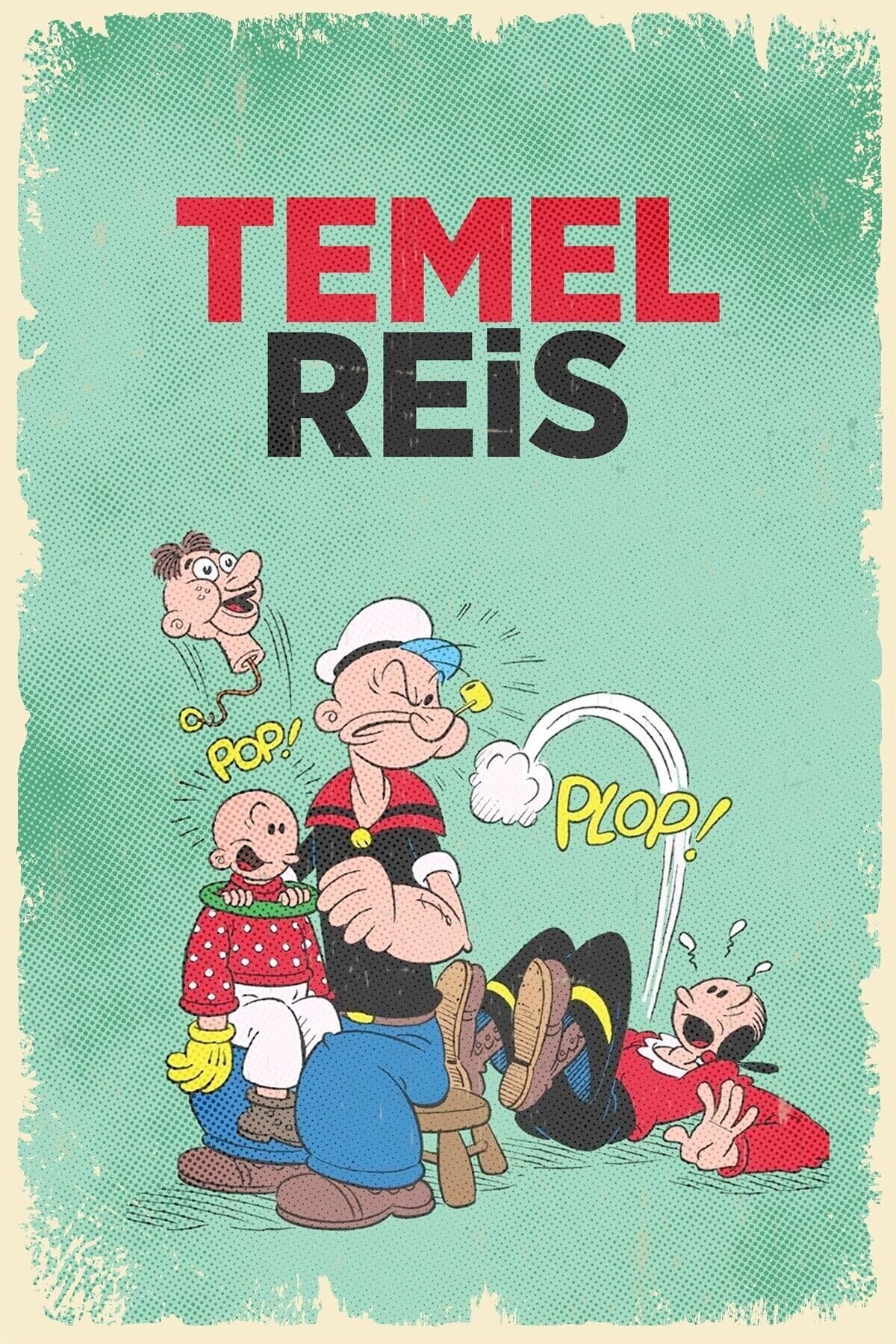 Temel Reis Retro Ahşap Poster001