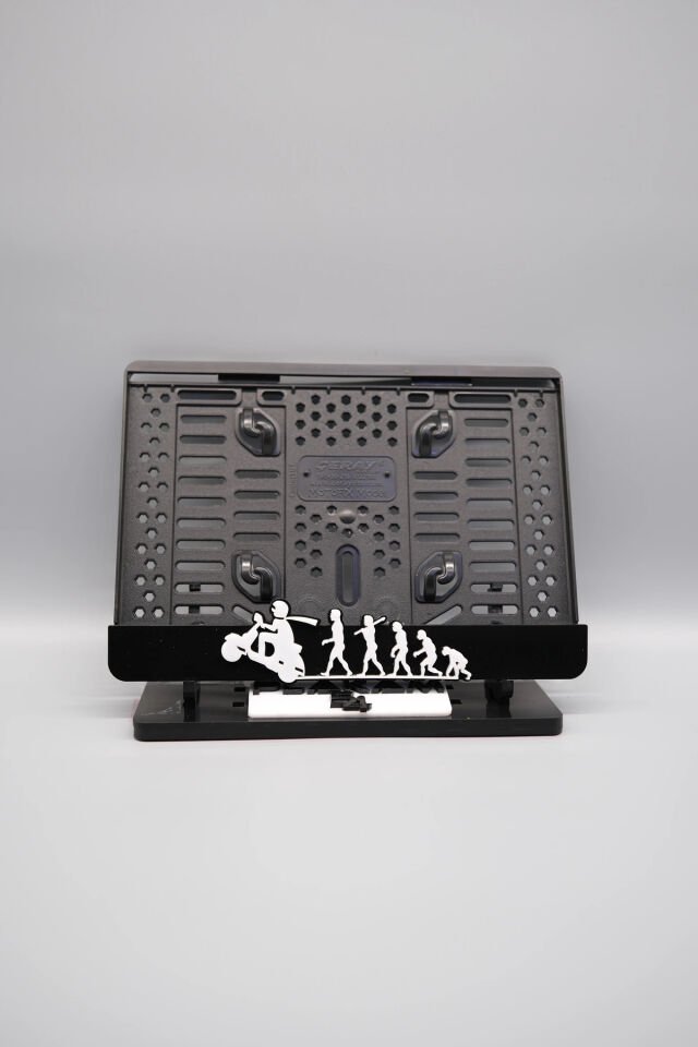 EVRİM SCOOTER 3D KABARTMALI PLEKSİ MOTOR PLAKALIĞI