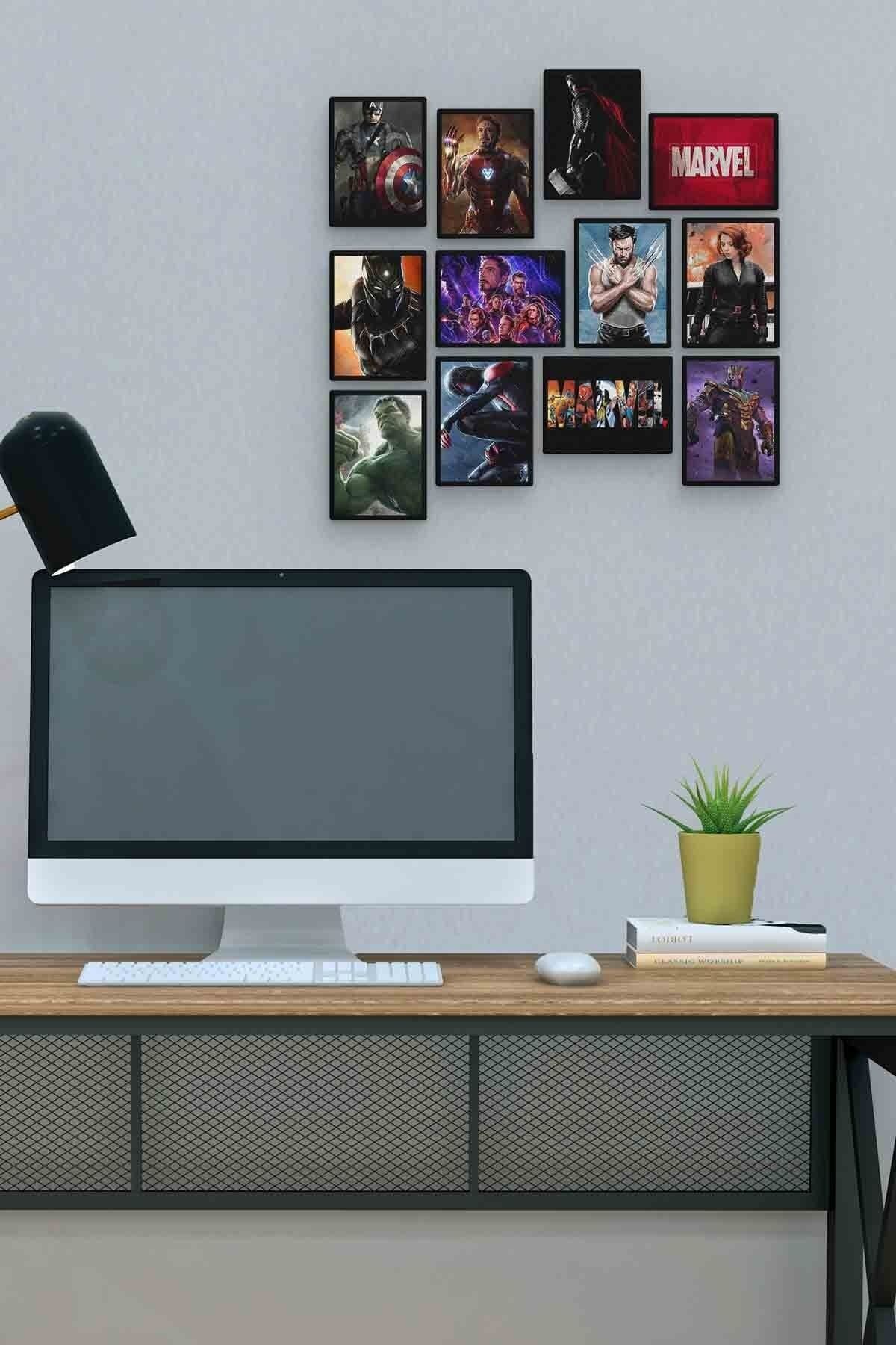 Movies Series 12 Parça Mdf (ahşap) Tablo Ofis Boyu