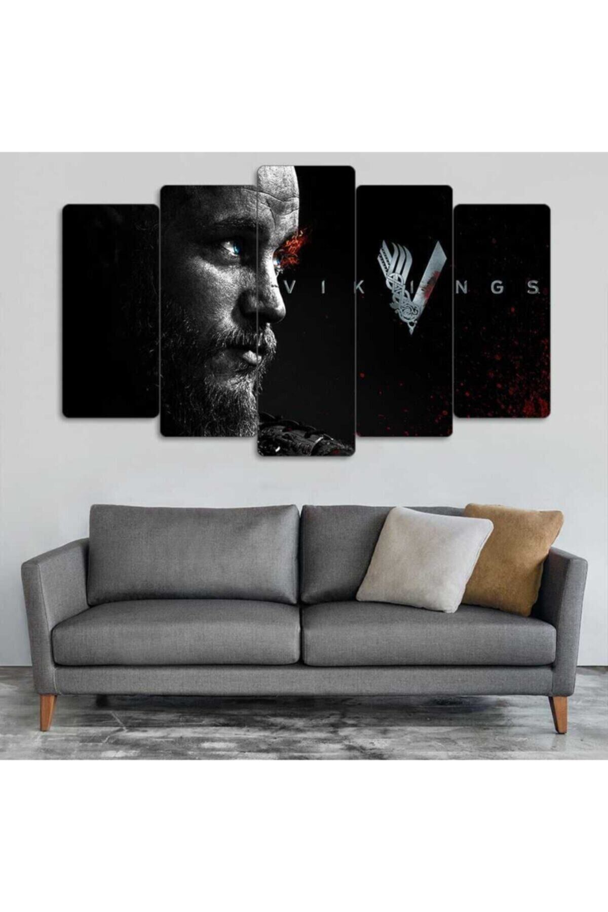 Vikings - 5 Parçalı Tablo