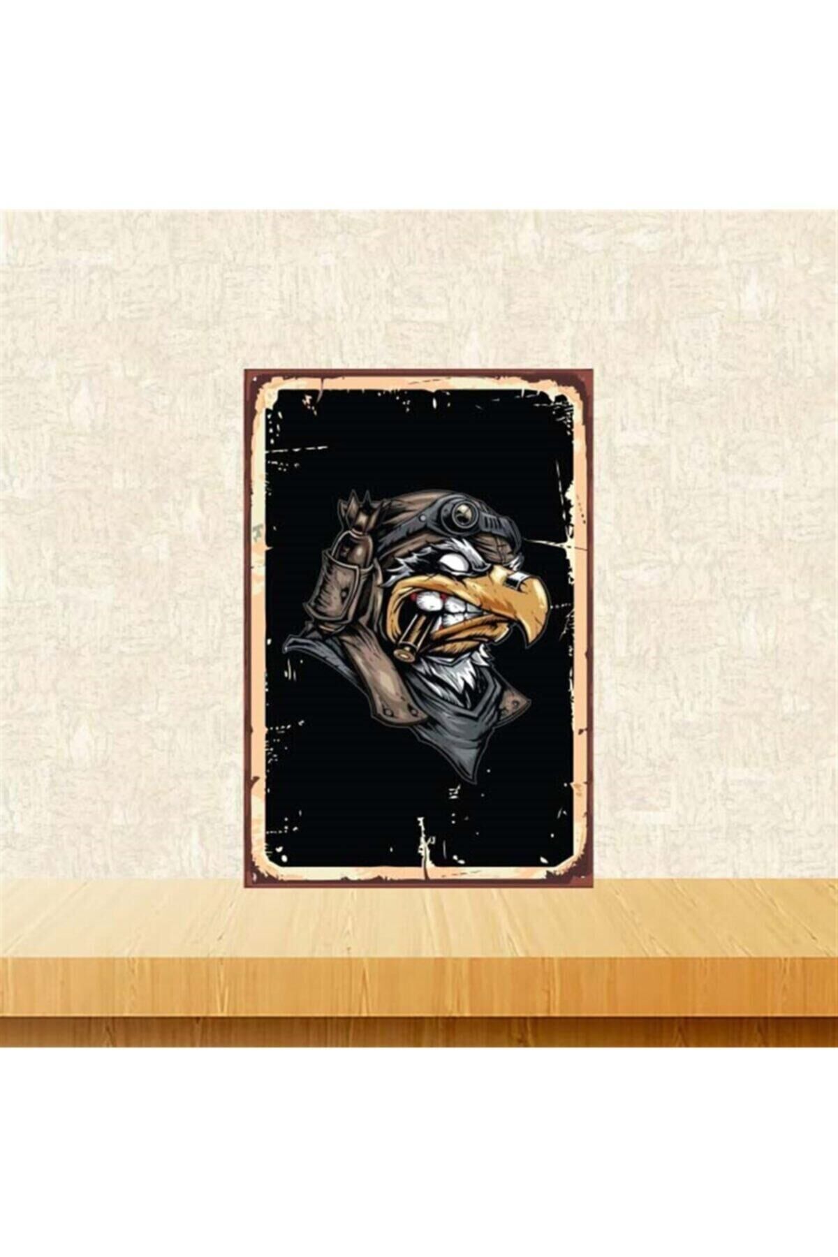 Kartal Tasarım Retro Ahşap Poster 20x30 cm