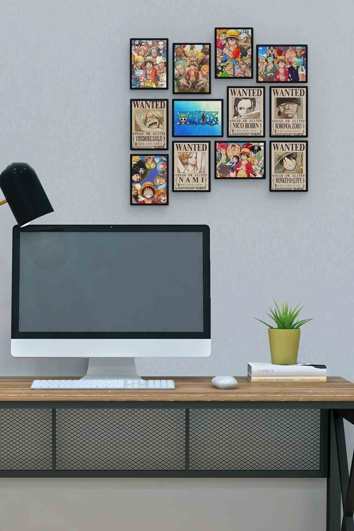One Piece 12 Parça Mdf (ahşap) Tablo Ofis Boyu